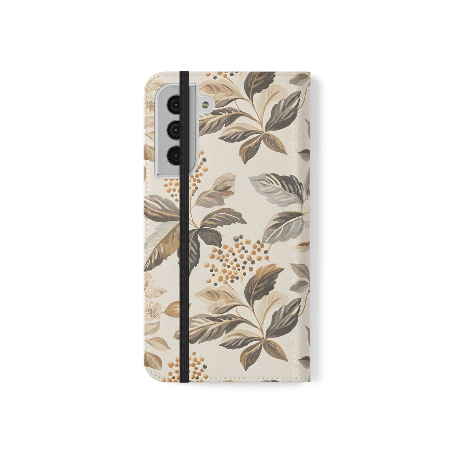 Golden Botanica โ Samsung Vegan Leather Wallet Case