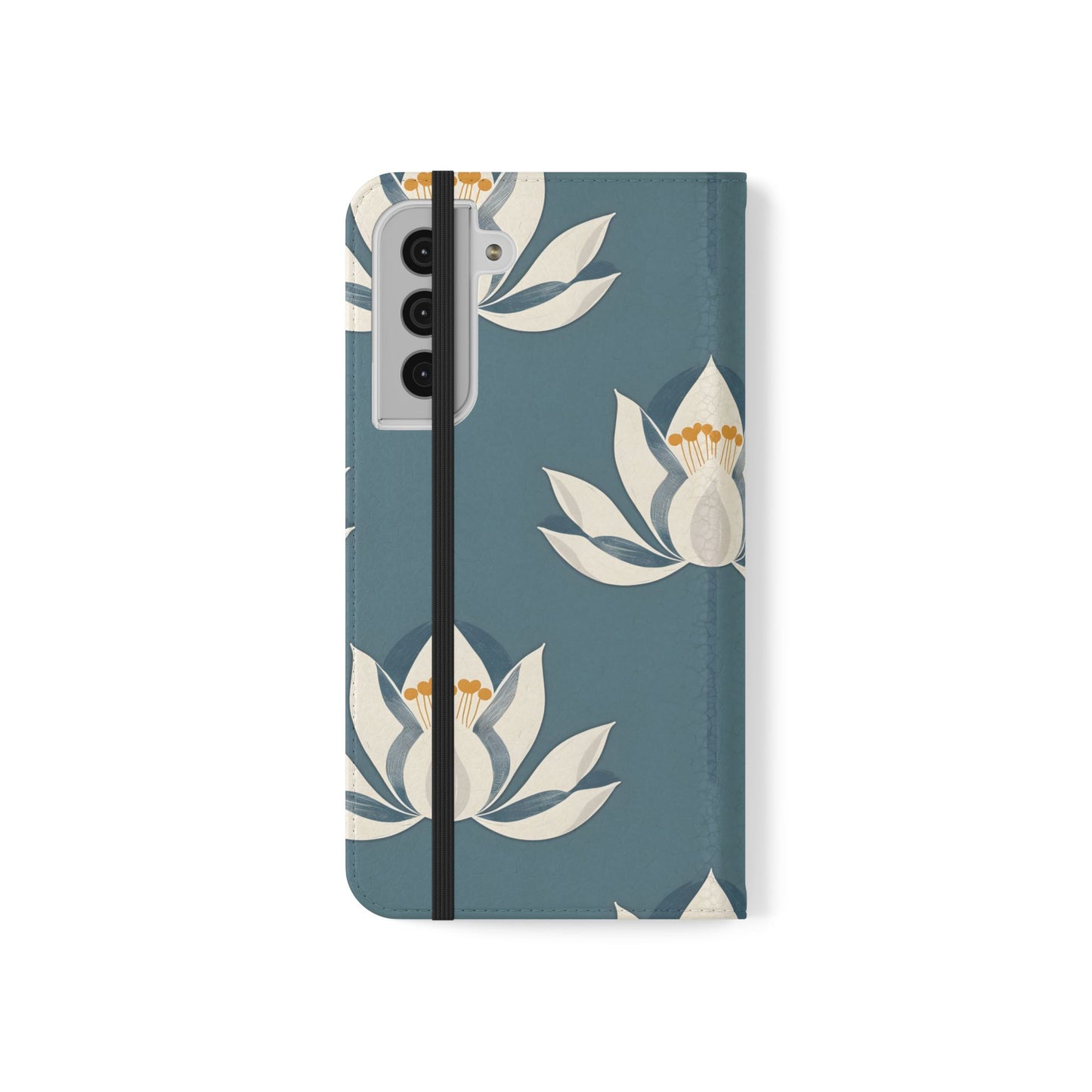 Lotus Serenity – Vegan Leather Wallet Samsung Case