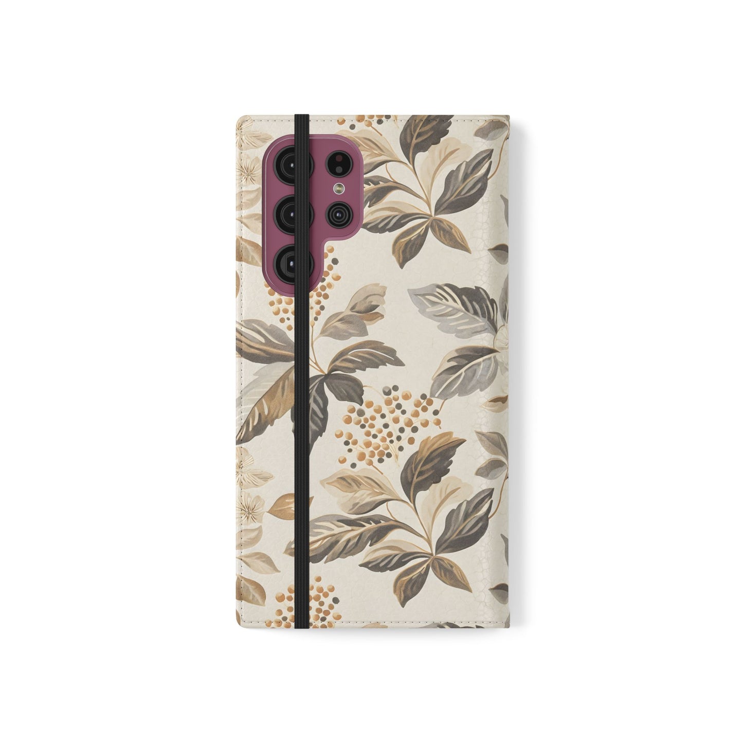 Golden Botanica โ Samsung Vegan Leather Wallet Case