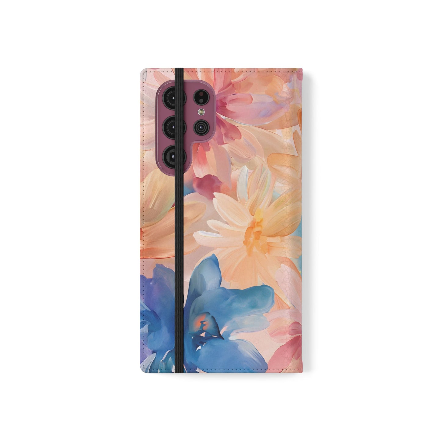 Radiant Bloom – Vegan Leather Wallet Samsung Case