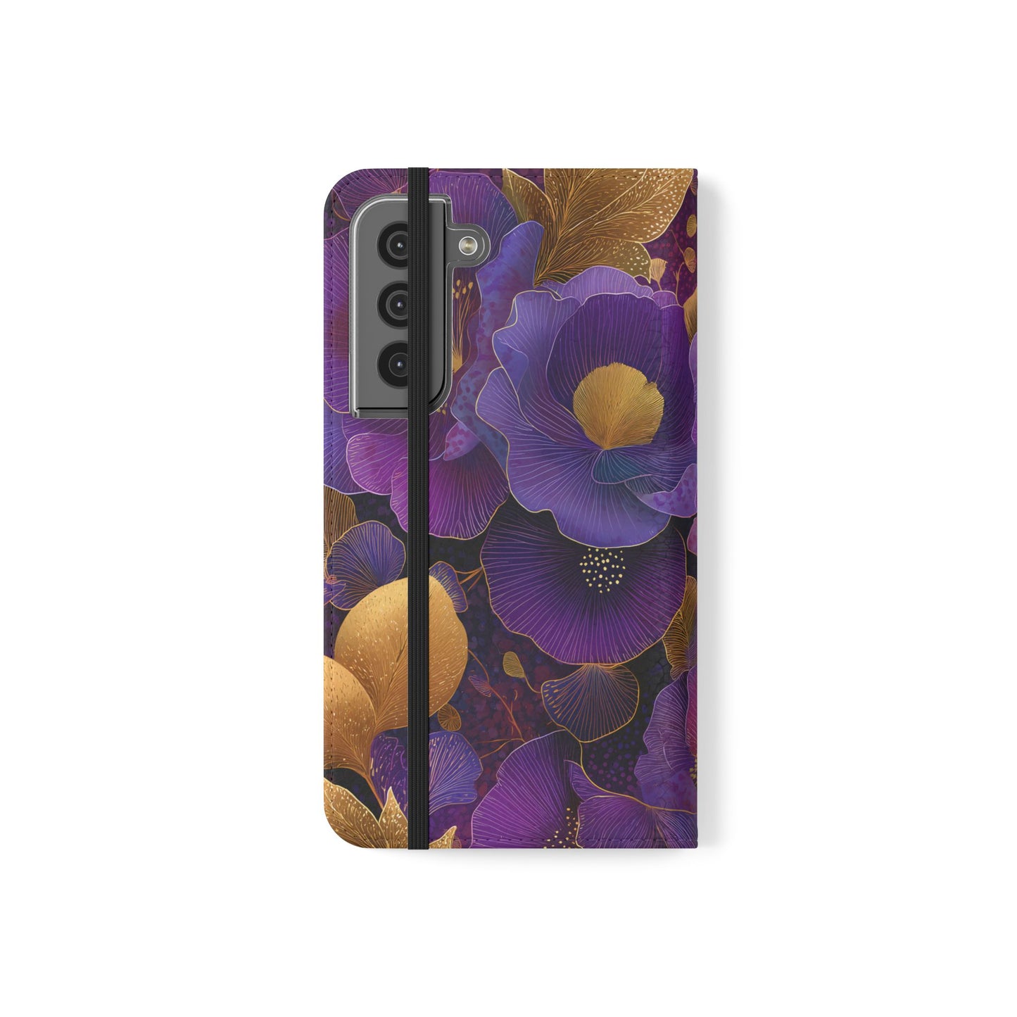 Imperial Petals – Vegan Leather Samsung Flip Phone Case