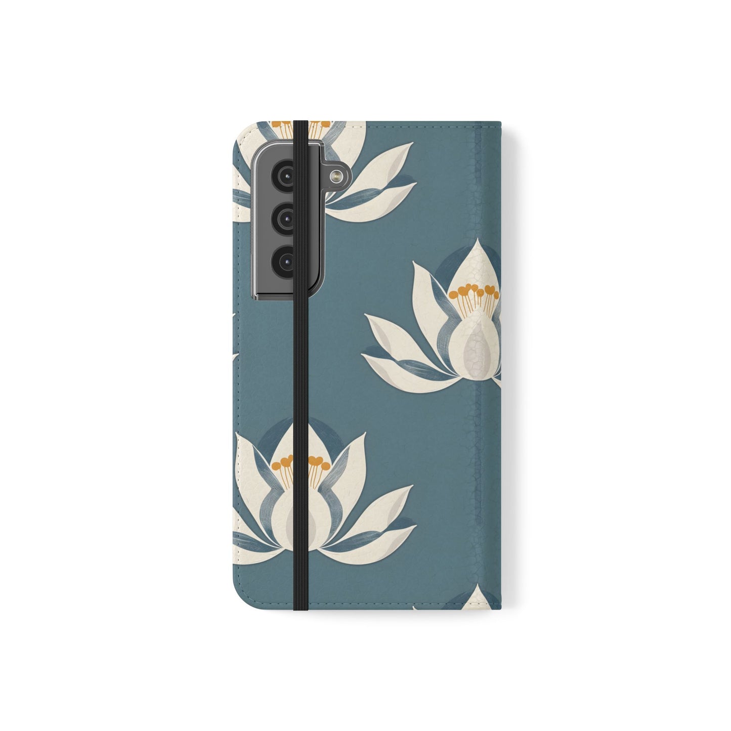 Lotus Serenity – Vegan Leather Wallet Samsung Case