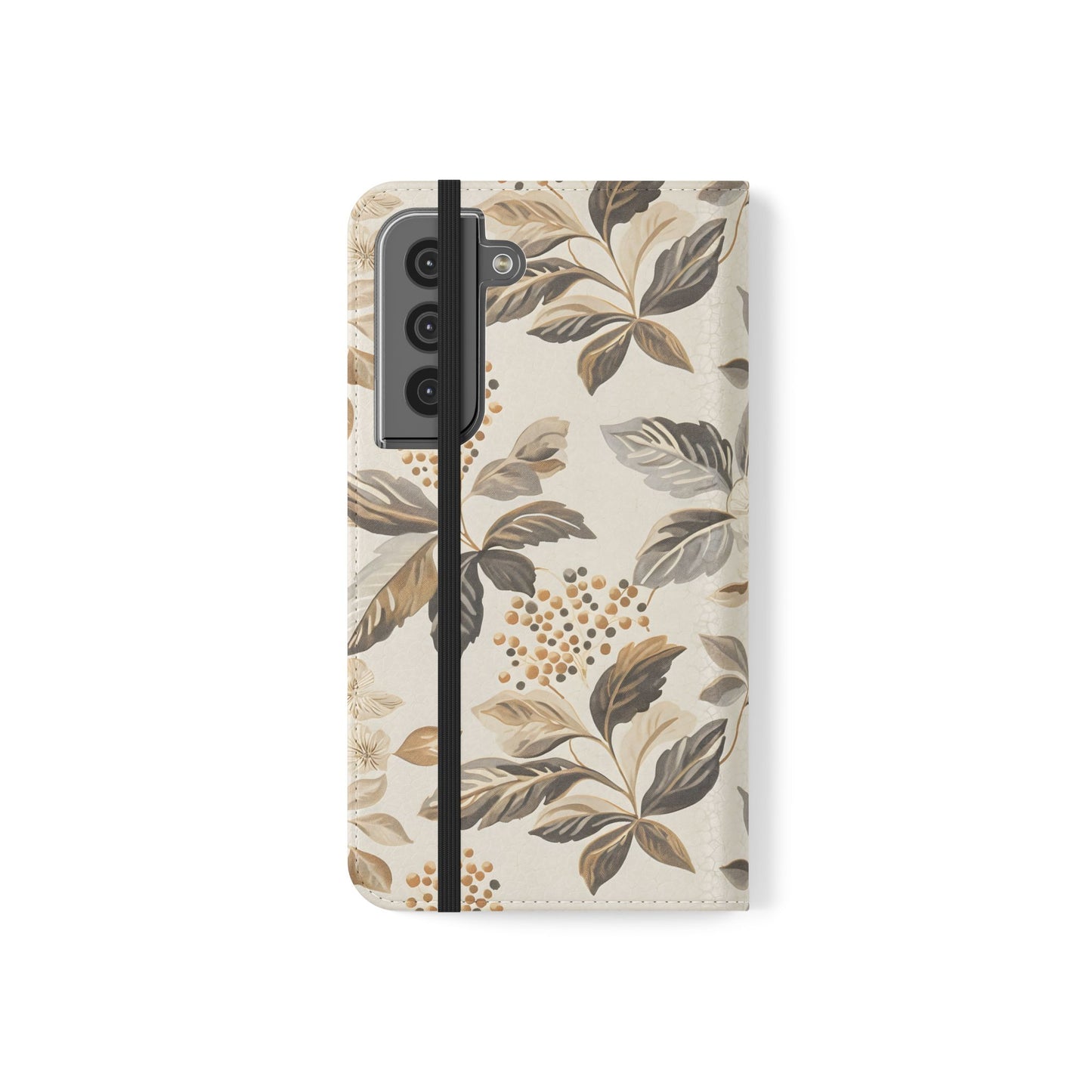 Golden Botanica โ Samsung Vegan Leather Wallet Case