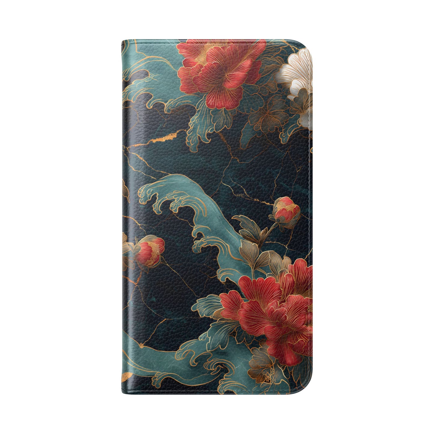 Crimson Tides – Vegan Leather Samsung Flip Case