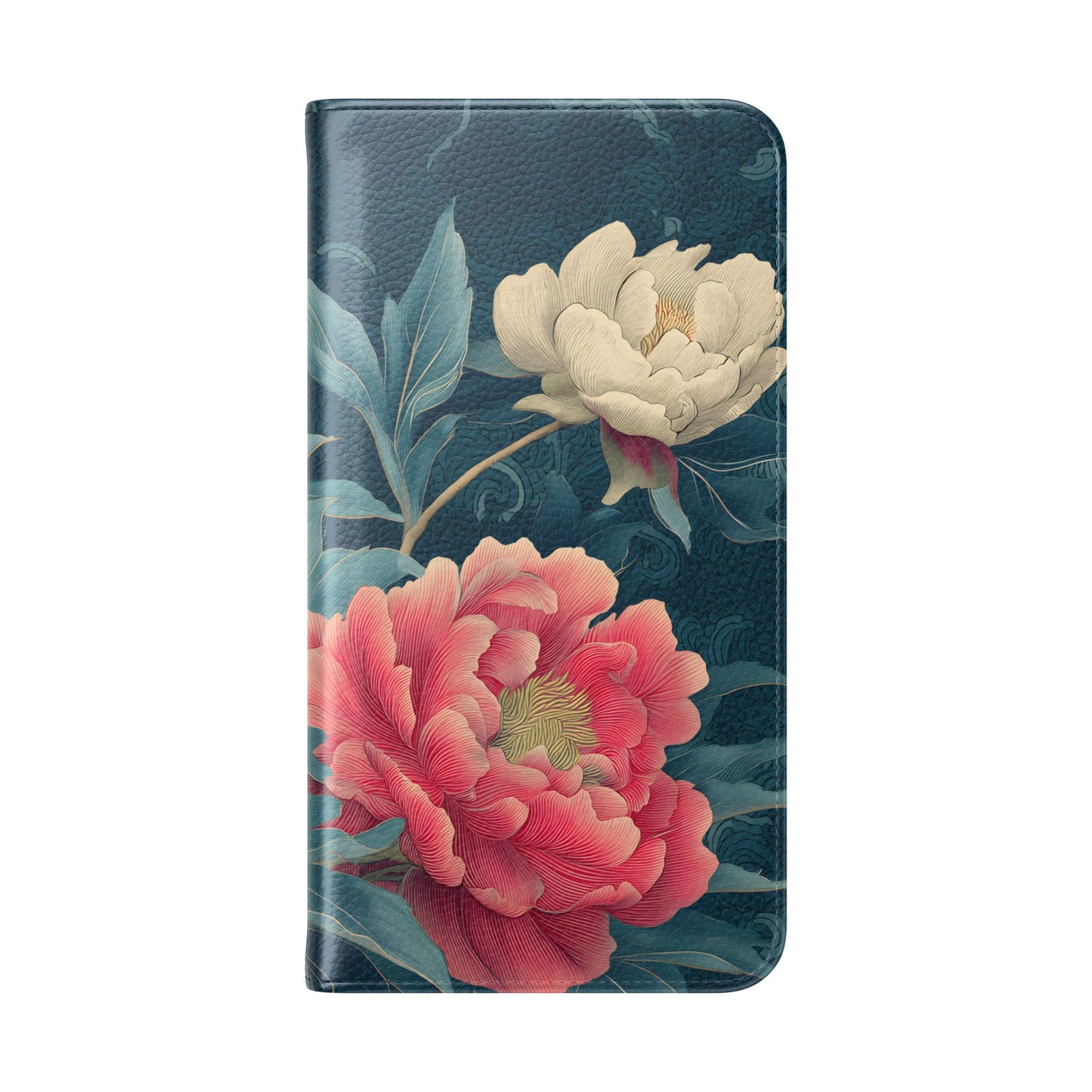 Floral Whispers – Vegan Leather Flip Samsung Case