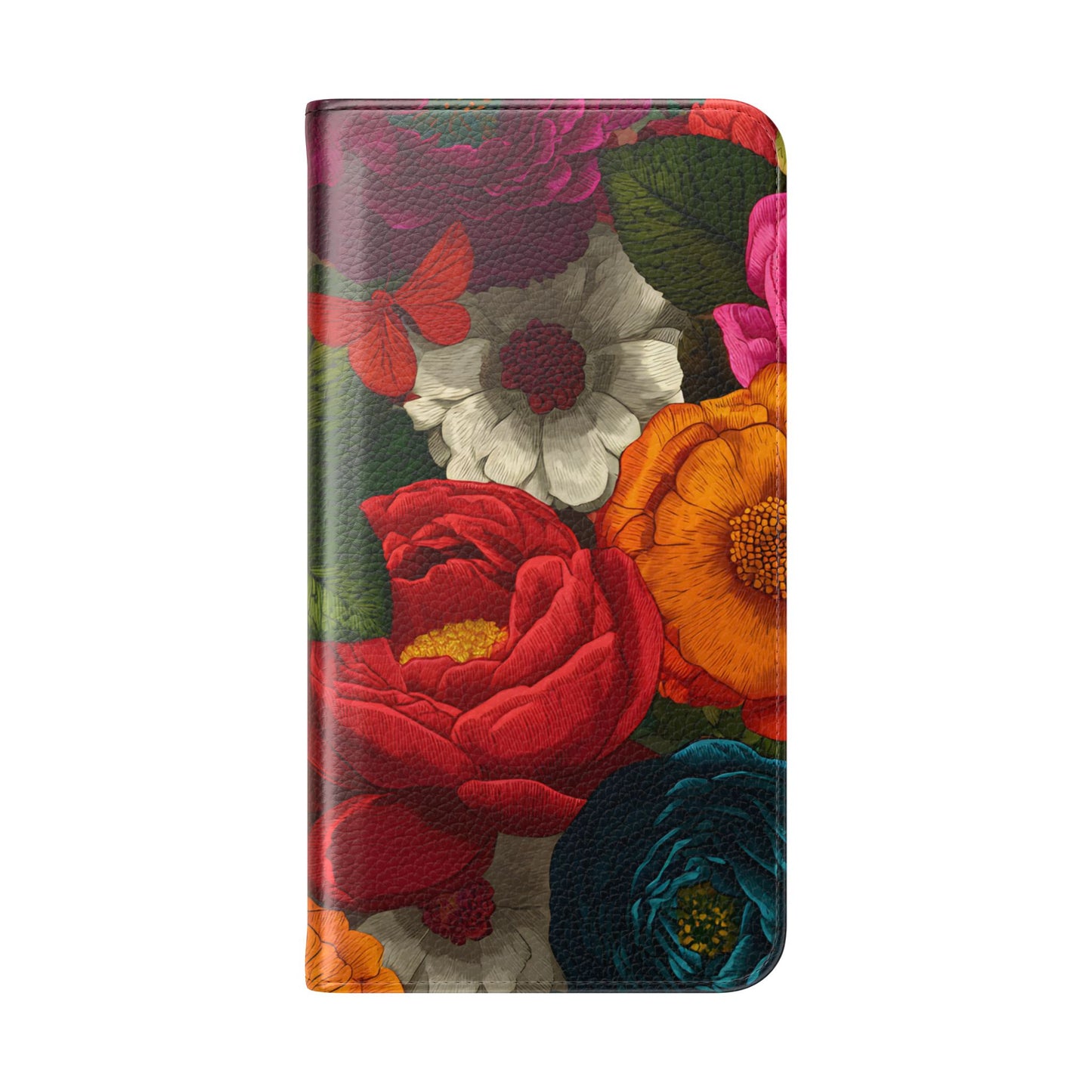 Midnight Bloom – Samsung Vegan Leather Flip Phone Case