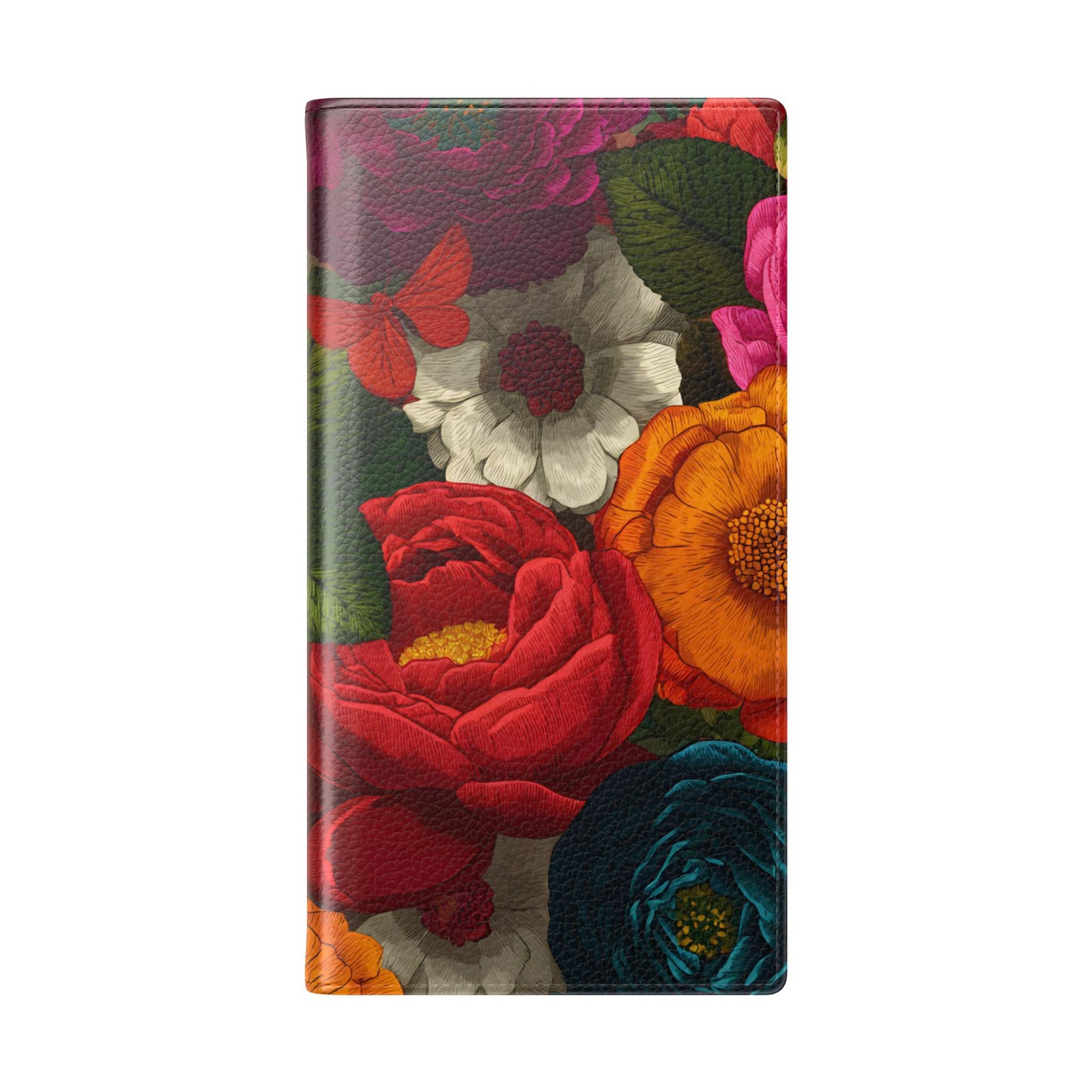 Midnight Bloom – Samsung Vegan Leather Flip Phone Case