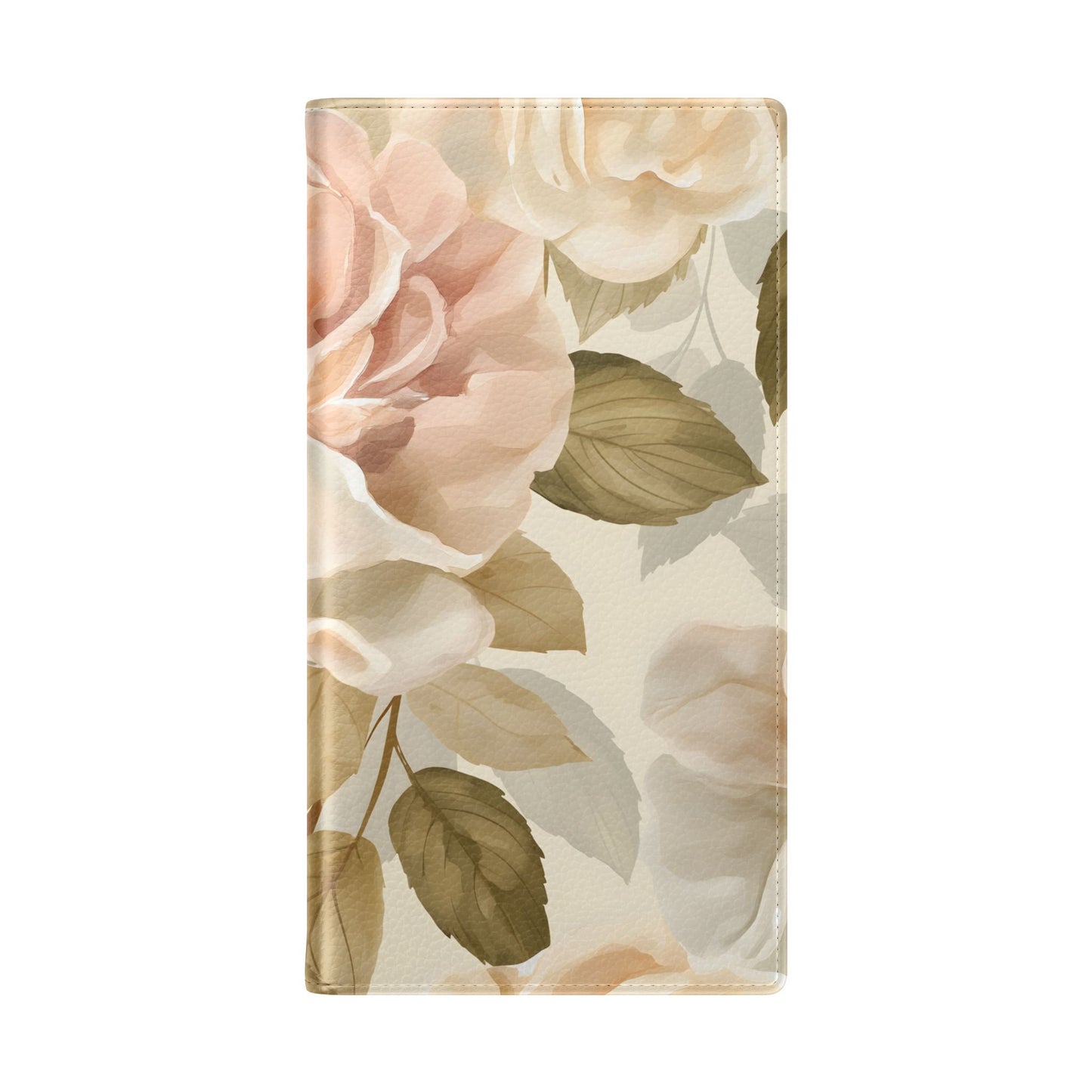 Soft Rose Elegance โ Vegan Leather Wallet Samsung Case