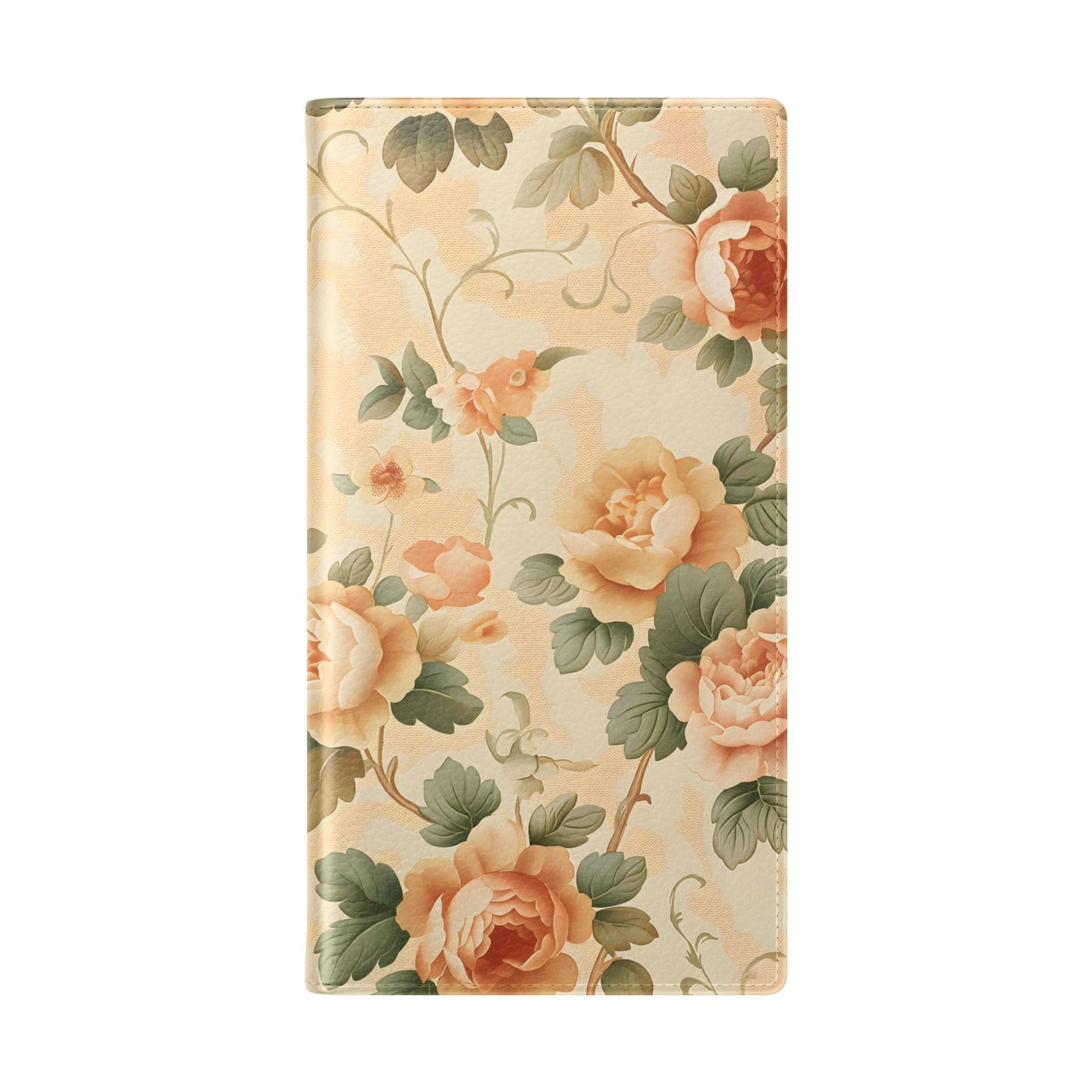 Vintage Bloom โ Vegan Leather Wallet Samsung Case