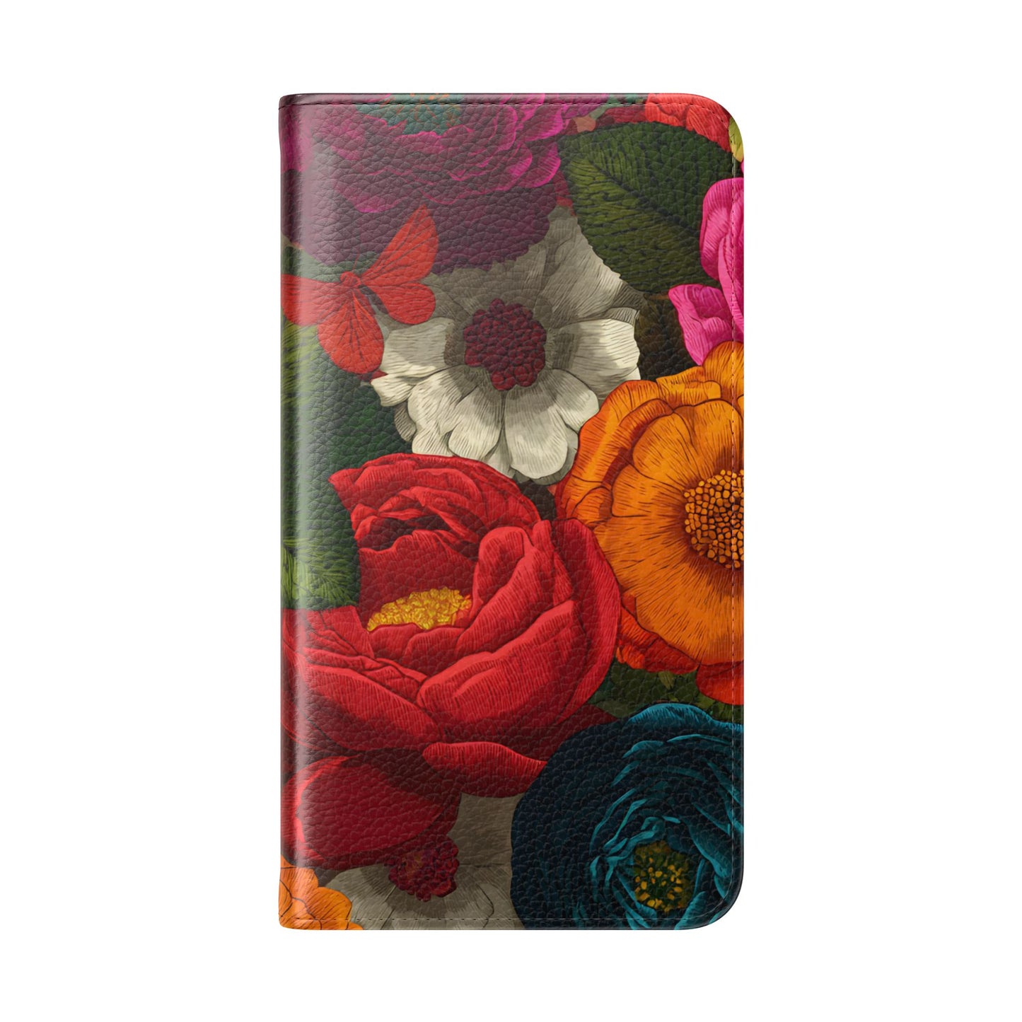Midnight Bloom – Samsung Vegan Leather Flip Phone Case