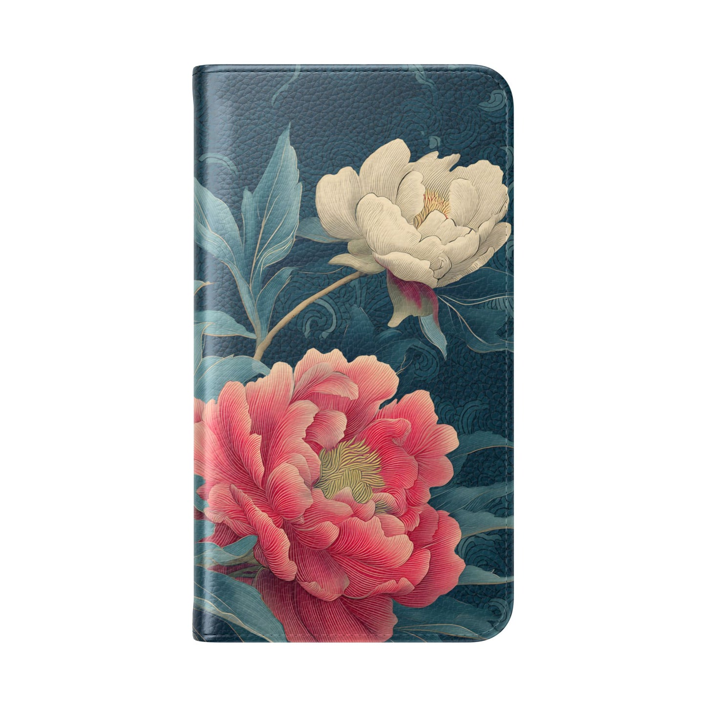 Floral Whispers – Vegan Leather Flip Samsung Case