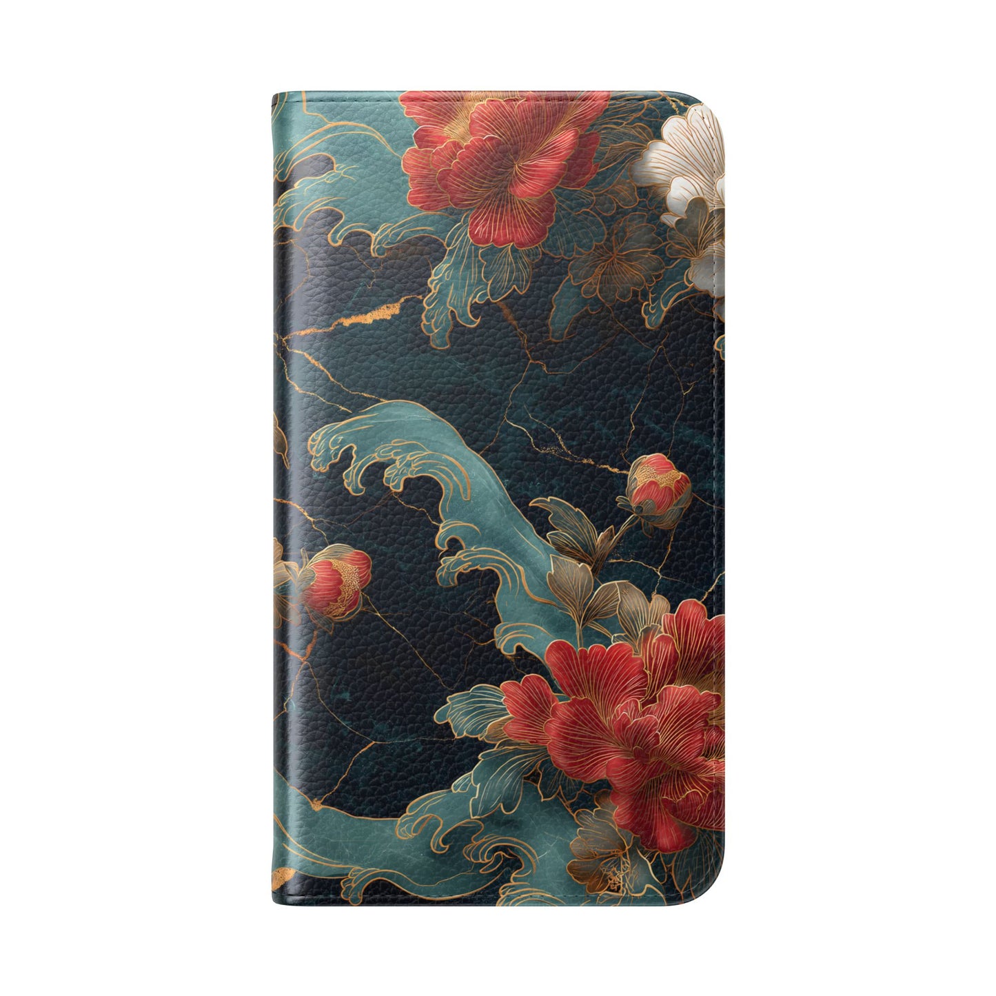 Crimson Tides – Vegan Leather Samsung Flip Case