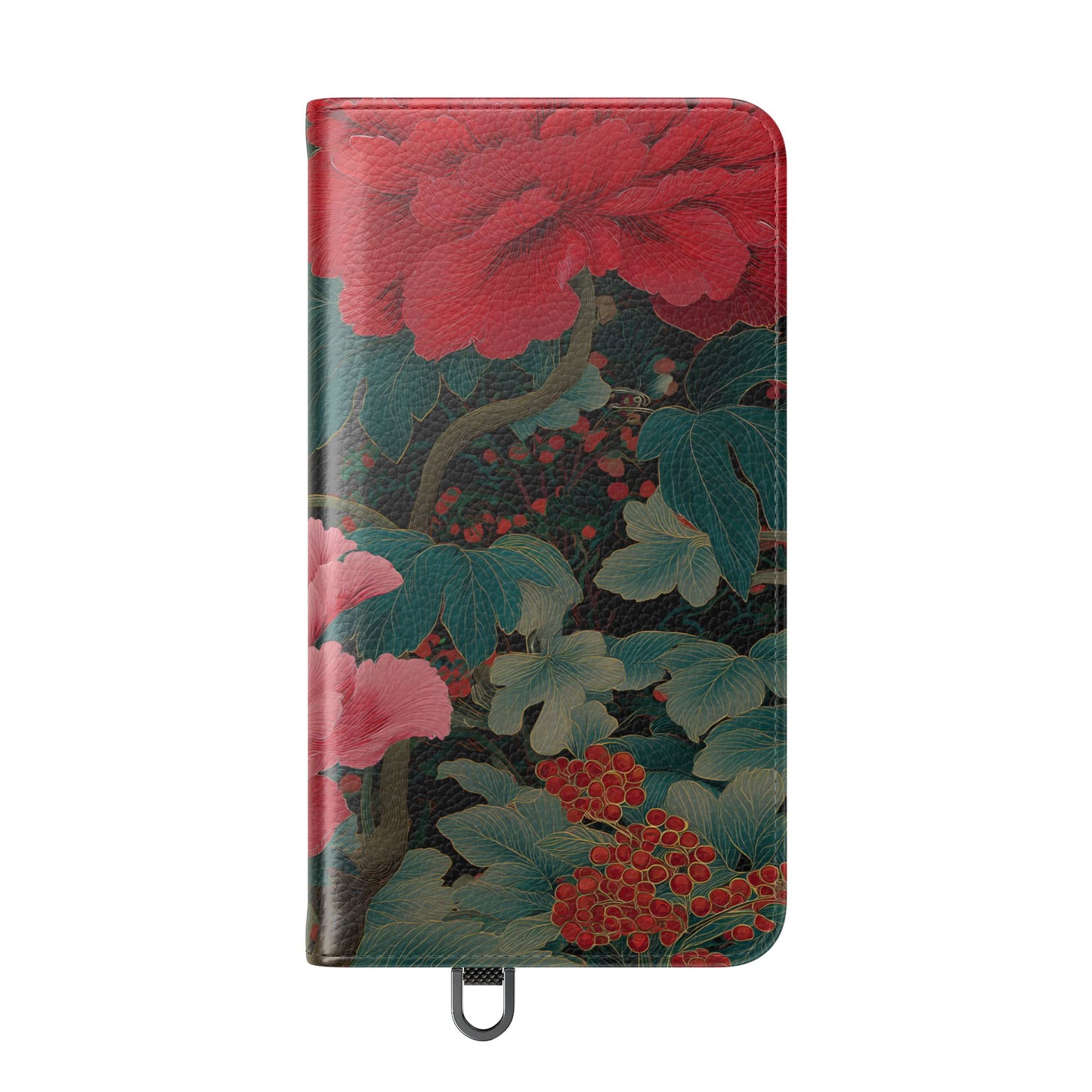 Blooming Peony – Vegan Leather Samsung Flip Case