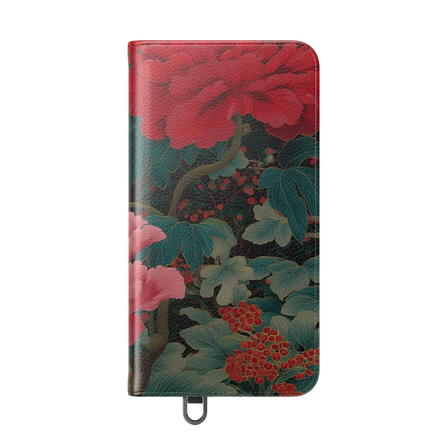 Blooming Peony – Vegan Leather Samsung Flip Case