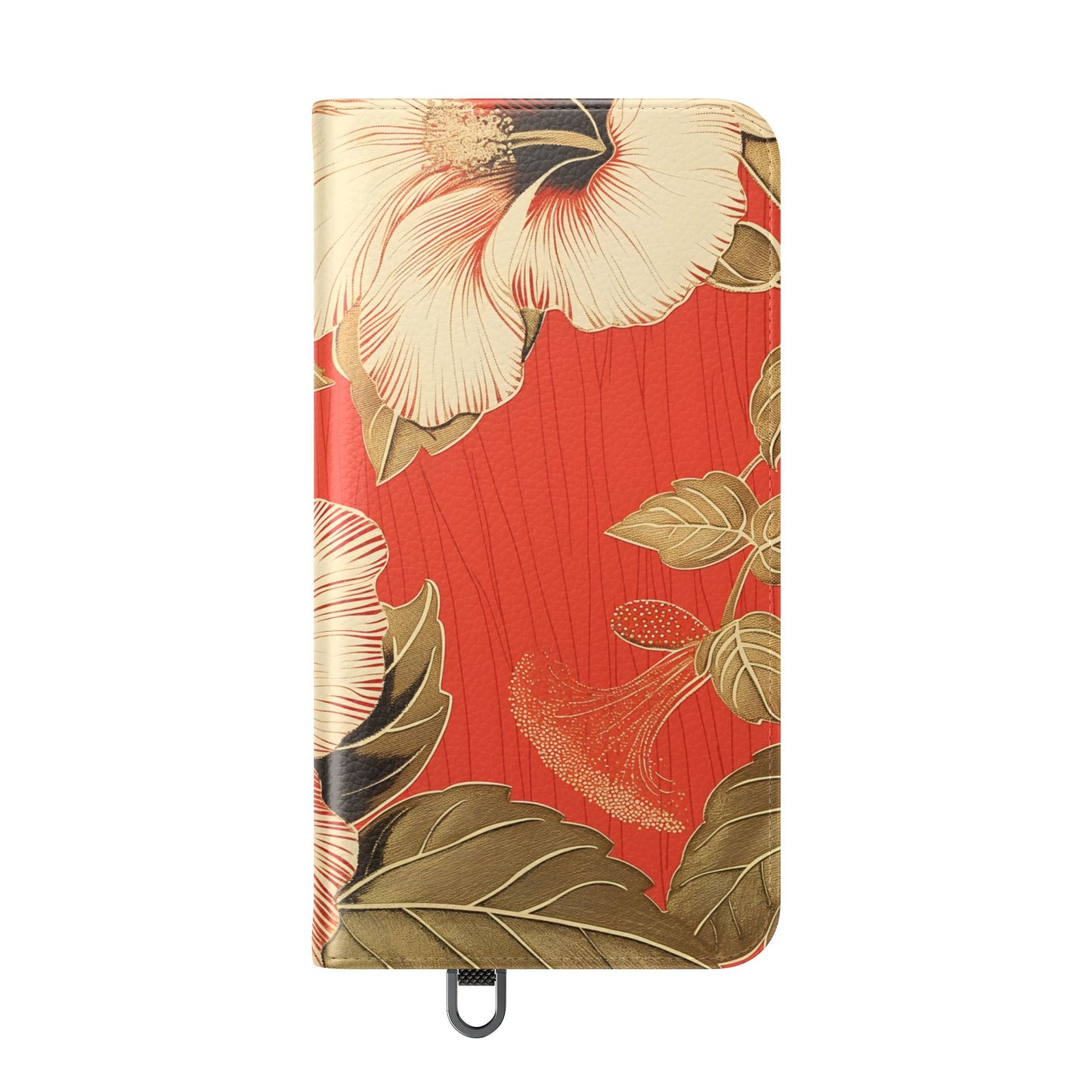Golden Hibiscus – Vegan Leather Wallet Samsung Case