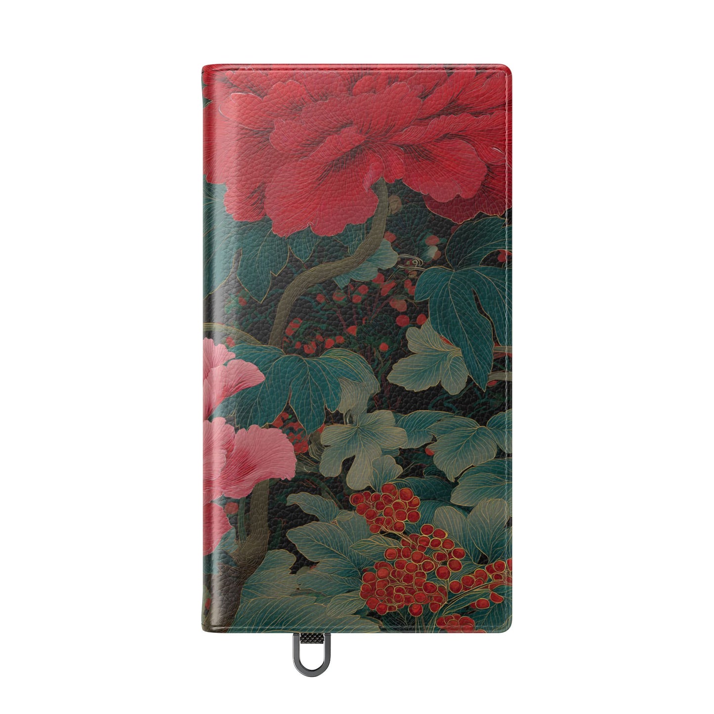 Blooming Peony – Vegan Leather Samsung Flip Case
