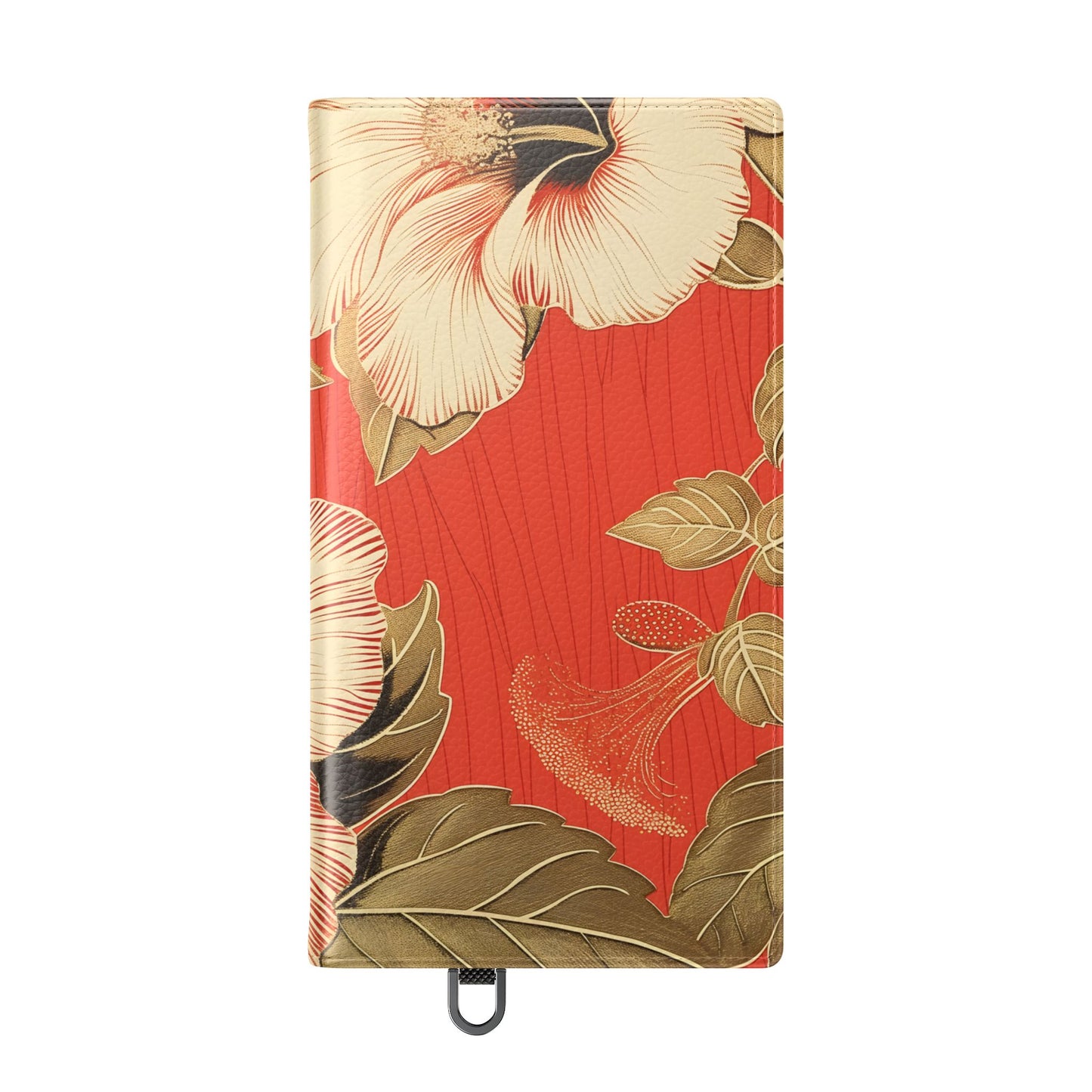 Golden Hibiscus – Vegan Leather Wallet Samsung Case