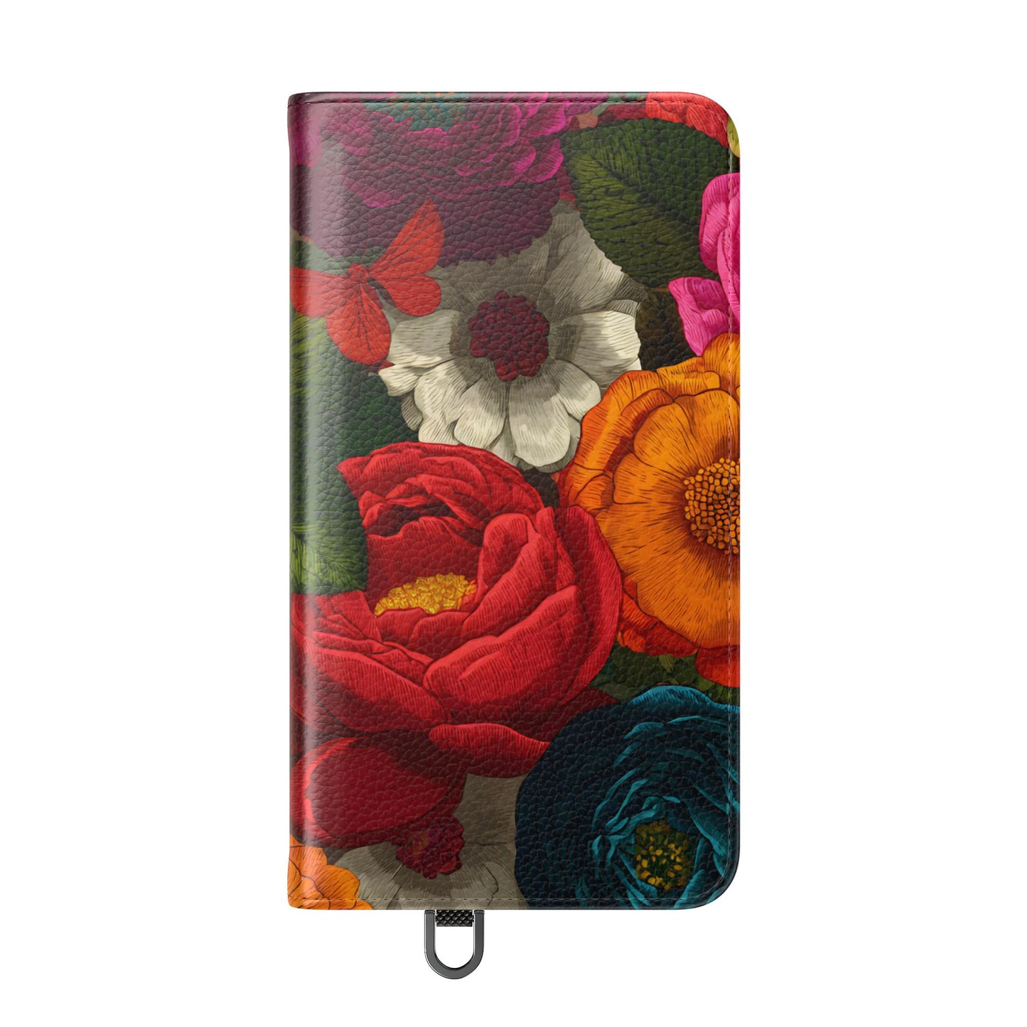 Midnight Bloom – Samsung Vegan Leather Flip Phone Case