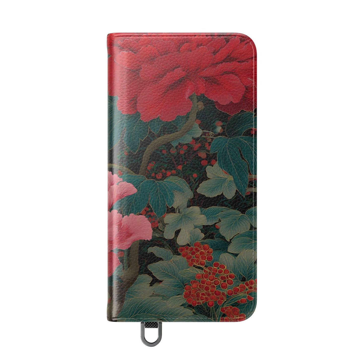 Blooming Peony – Vegan Leather Samsung Flip Case