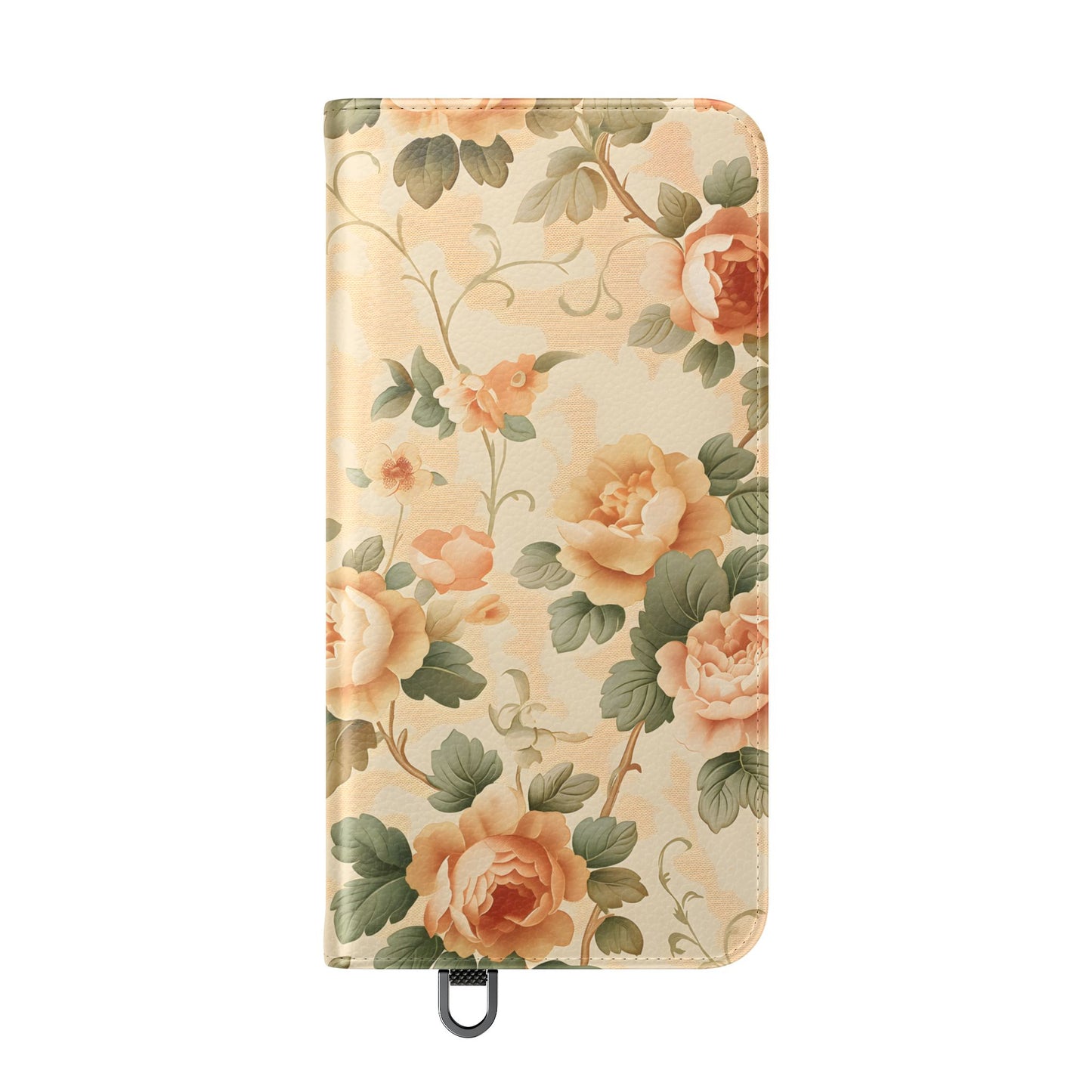 Vintage Bloom โ Vegan Leather Wallet Samsung Case