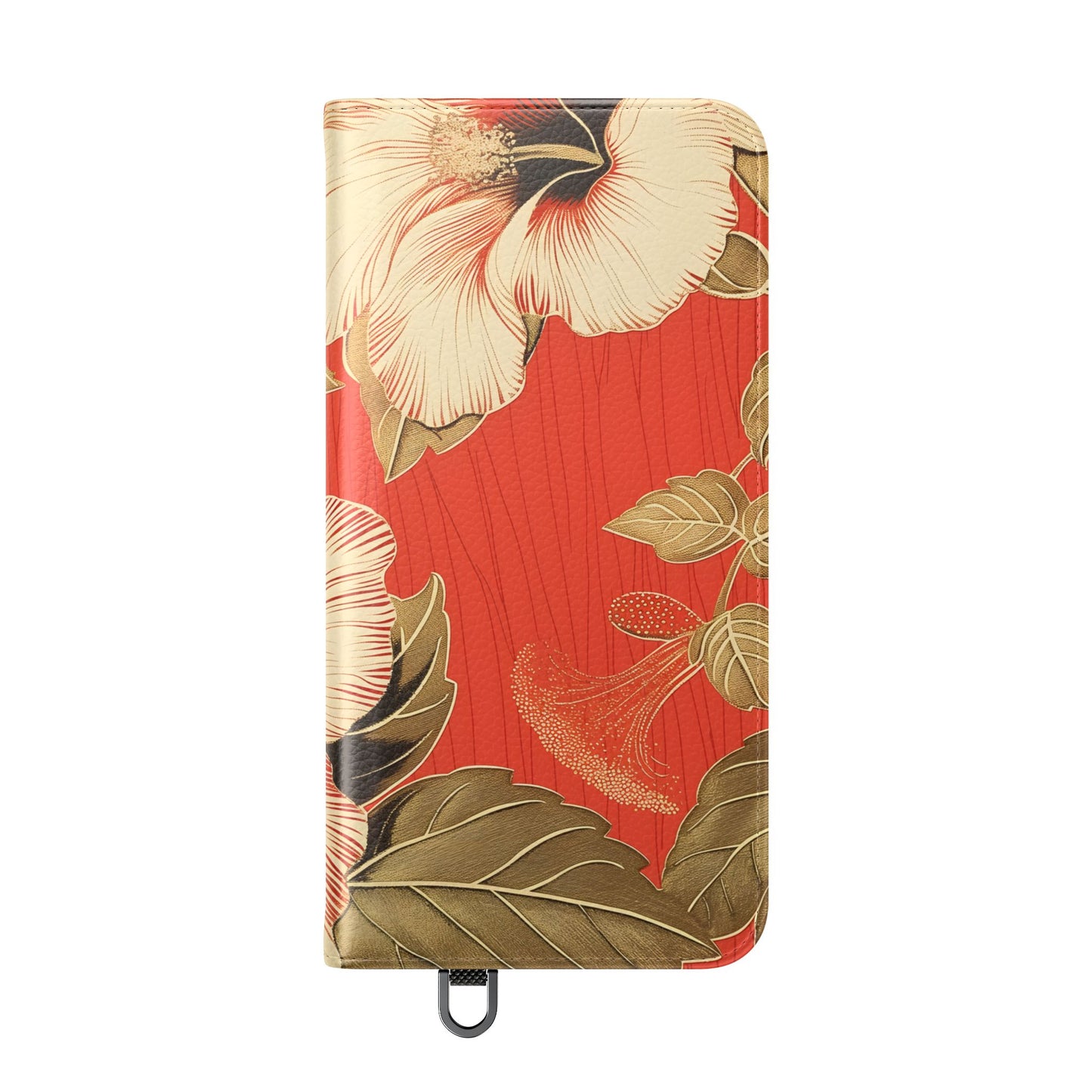 Golden Hibiscus – Vegan Leather Wallet Samsung Case