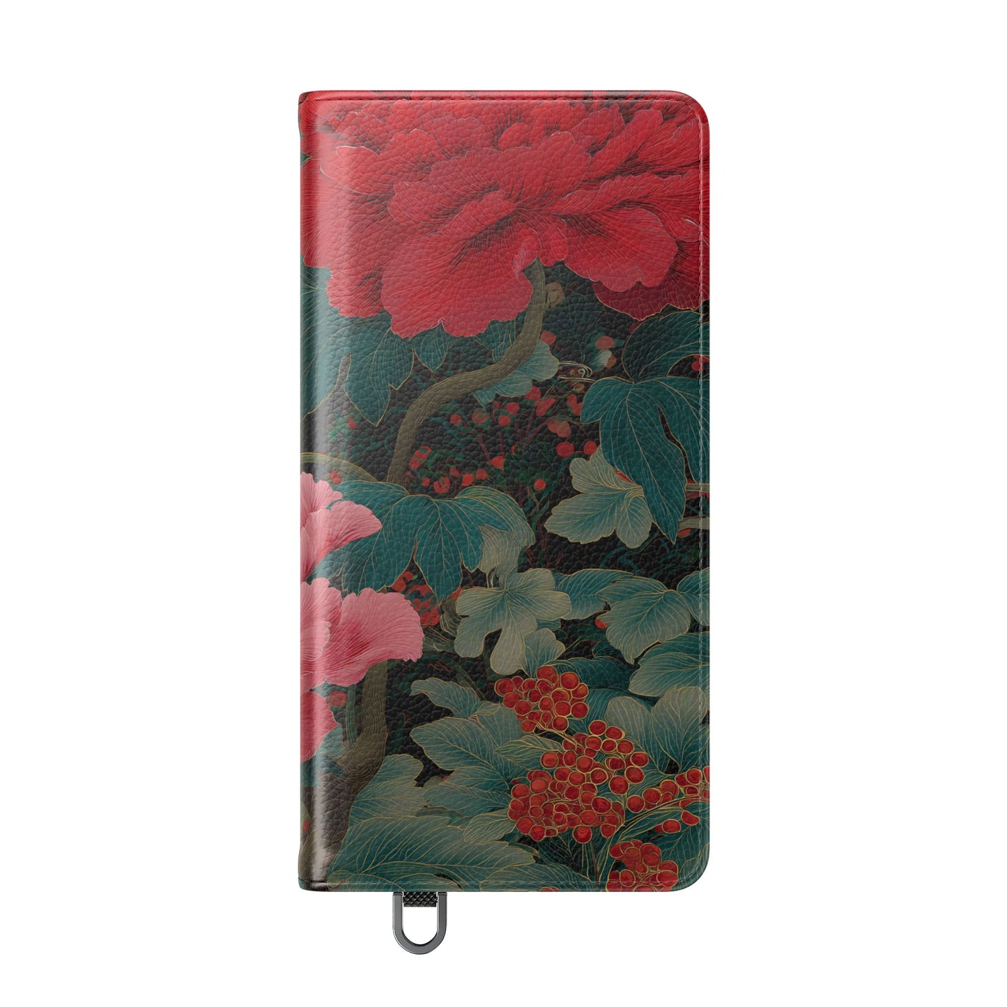 Blooming Peony – Vegan Leather Samsung Flip Case