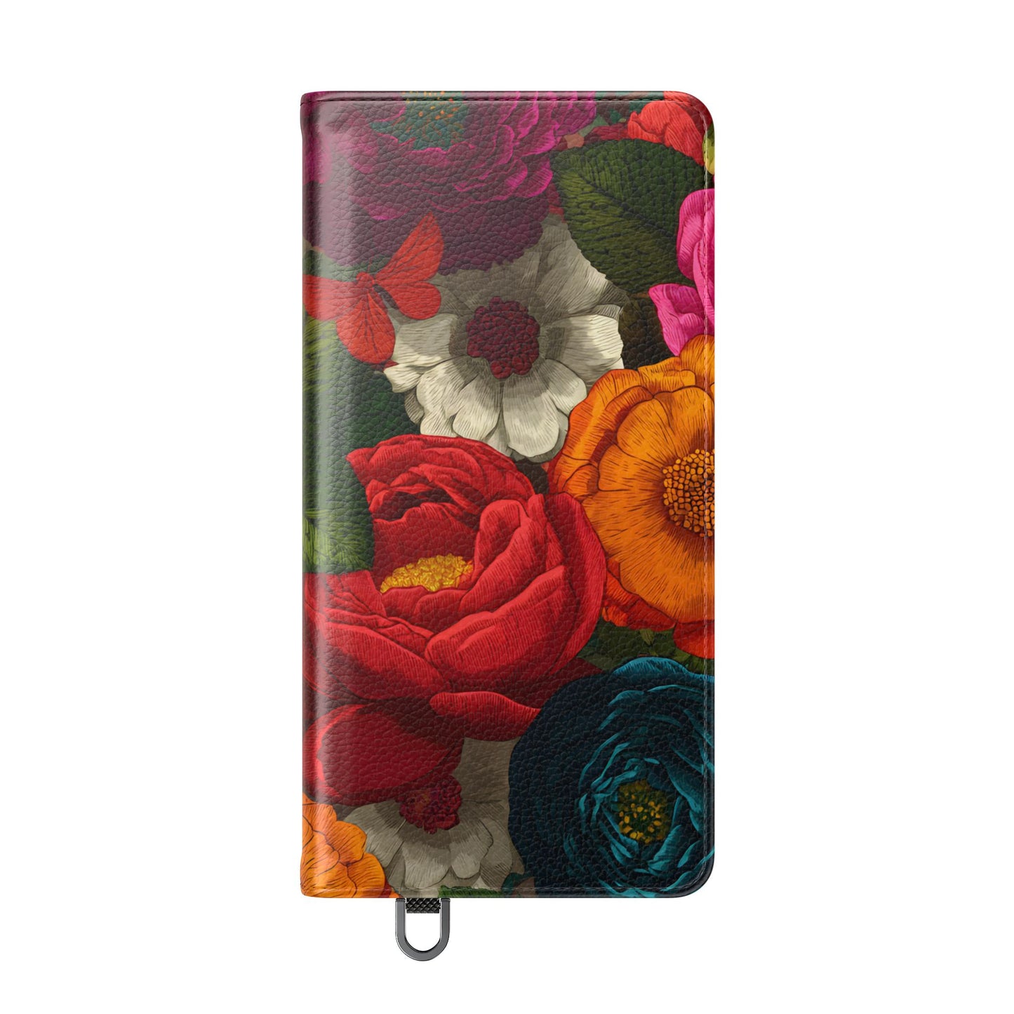 Midnight Bloom – Samsung Vegan Leather Flip Phone Case