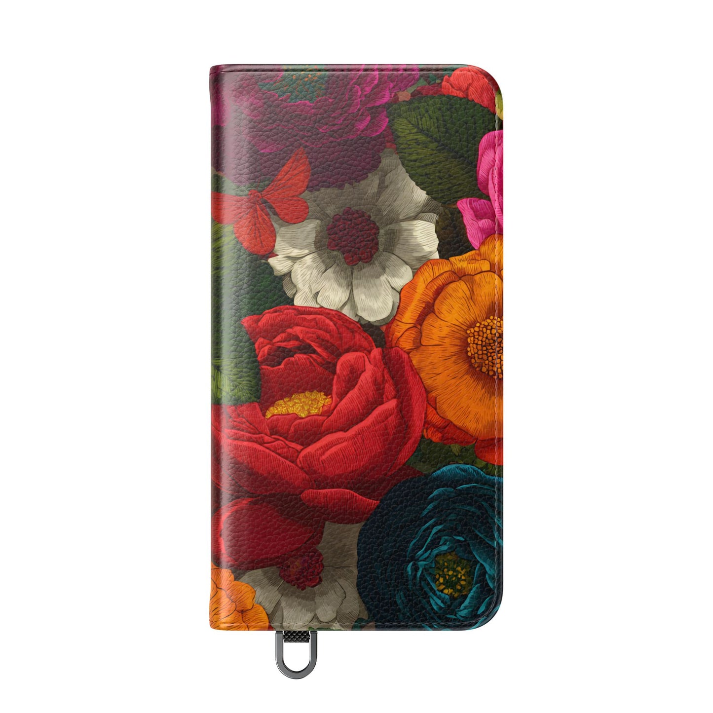 Midnight Bloom – Samsung Vegan Leather Flip Phone Case