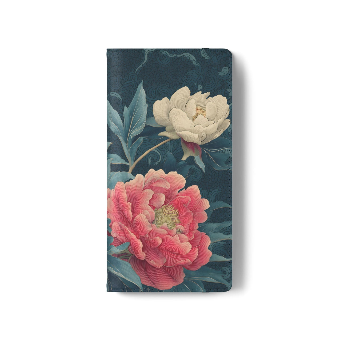 Floral Whispers – Vegan Leather Flip Samsung Case