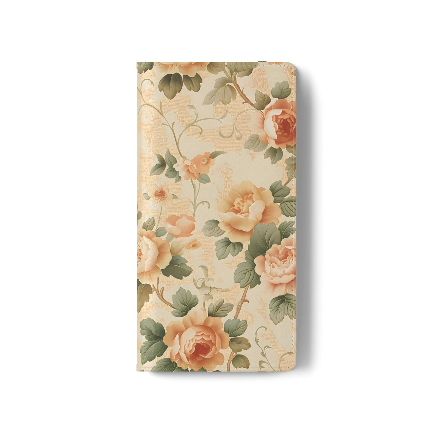 Vintage Bloom โ Vegan Leather Wallet Samsung Case