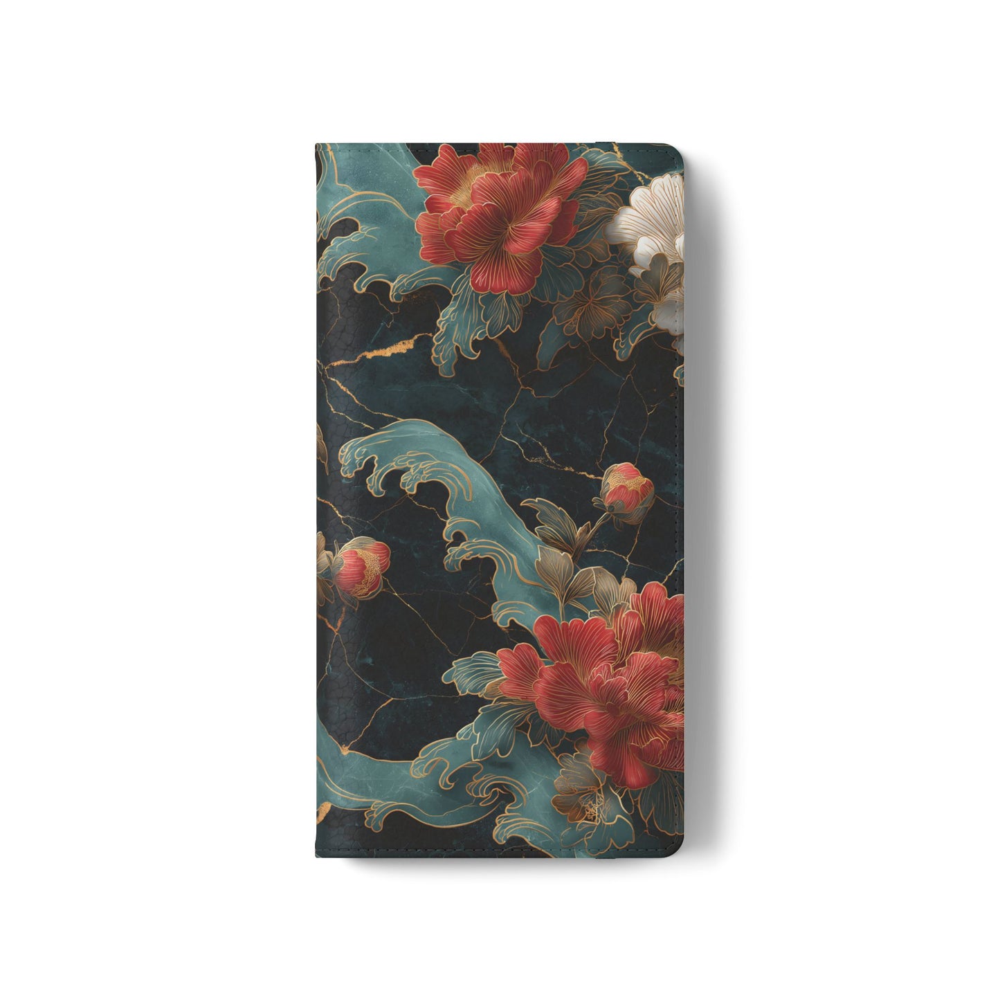 Crimson Tides – Vegan Leather Samsung Flip Case