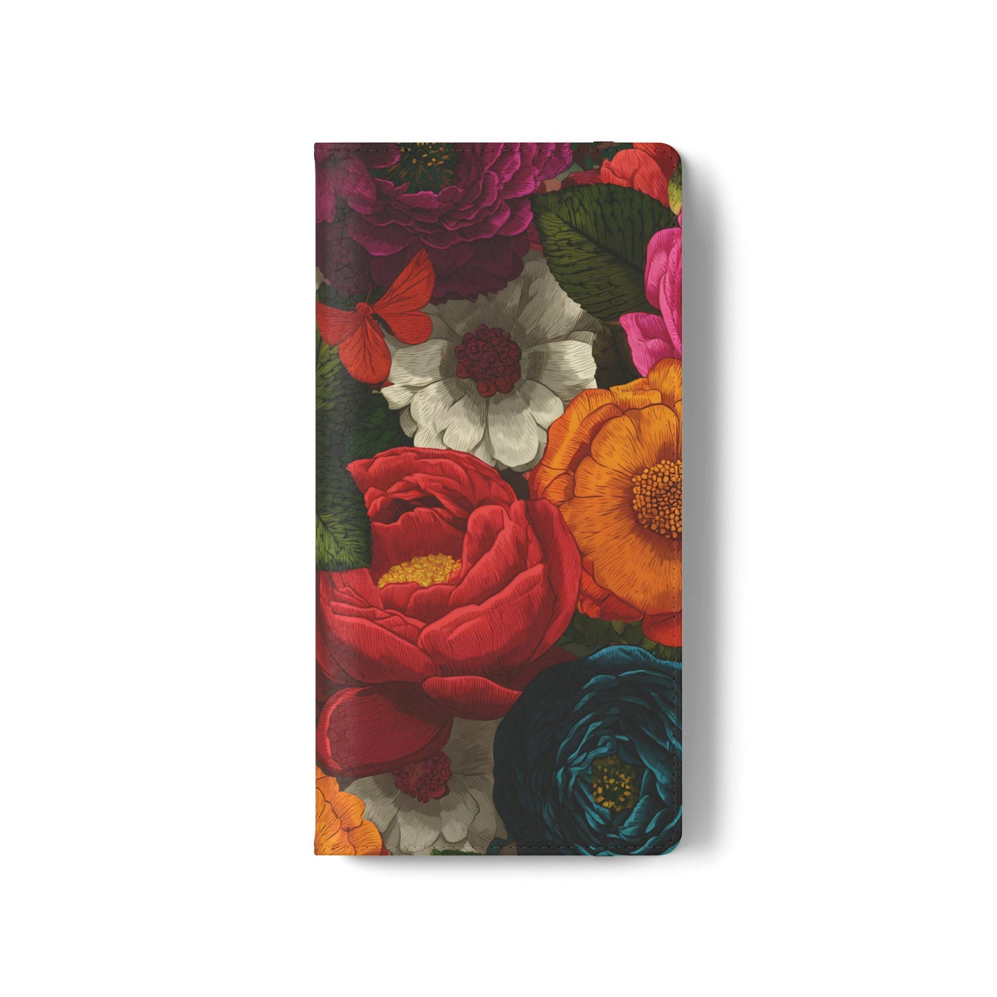 Midnight Bloom – Samsung Vegan Leather Flip Phone Case