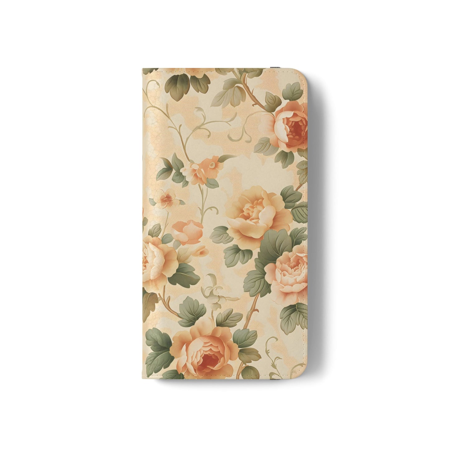 Vintage Bloom โ Vegan Leather Wallet Samsung Case