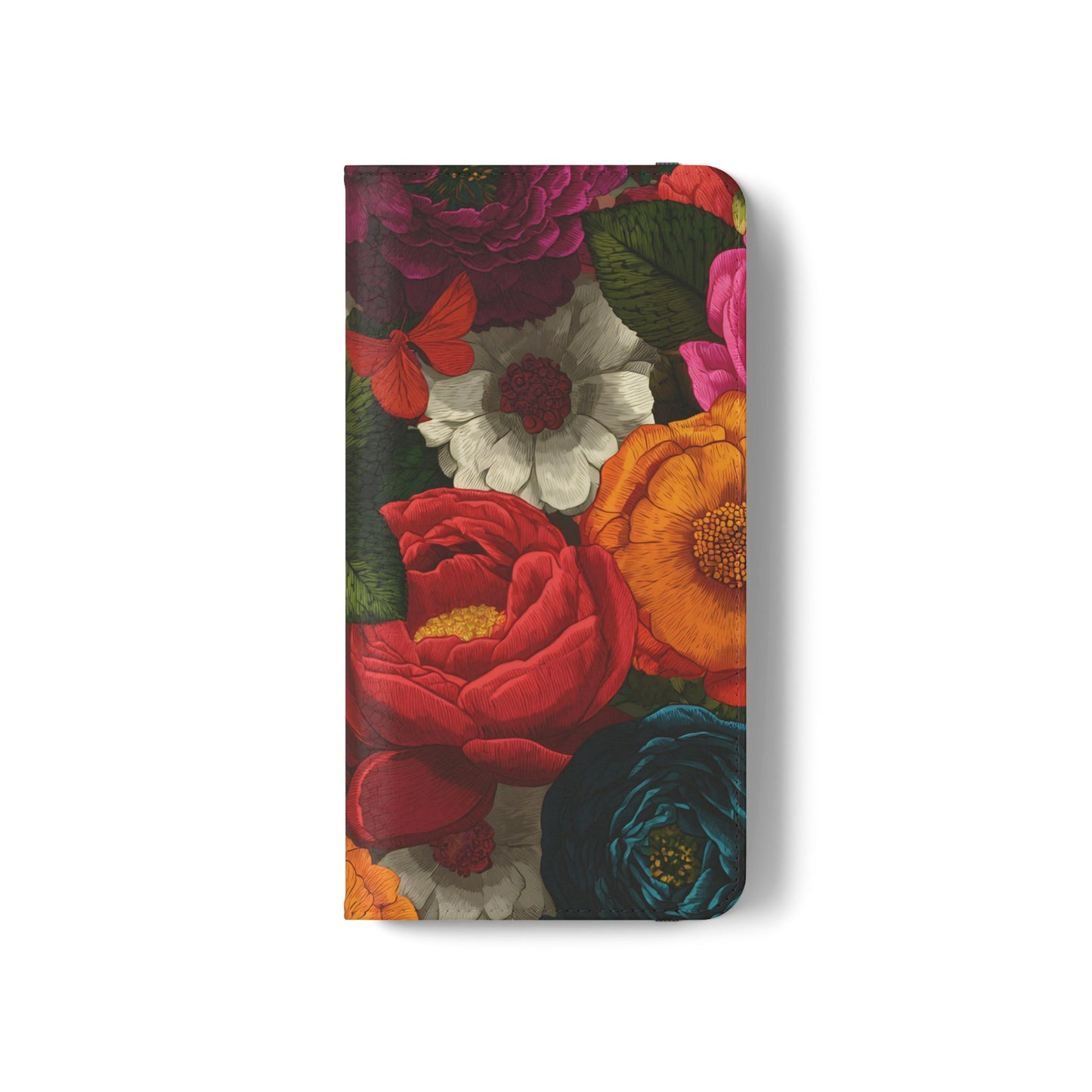 Midnight Bloom – Samsung Vegan Leather Flip Phone Case