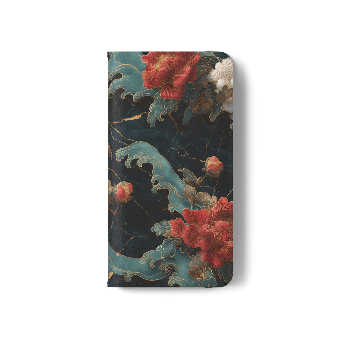 Crimson Tides – Vegan Leather Samsung Flip Case