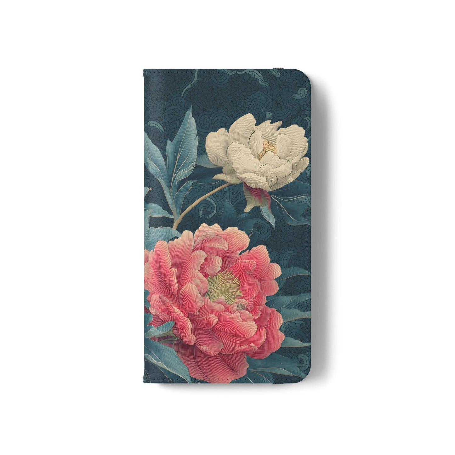 Floral Whispers – Vegan Leather Flip Samsung Case