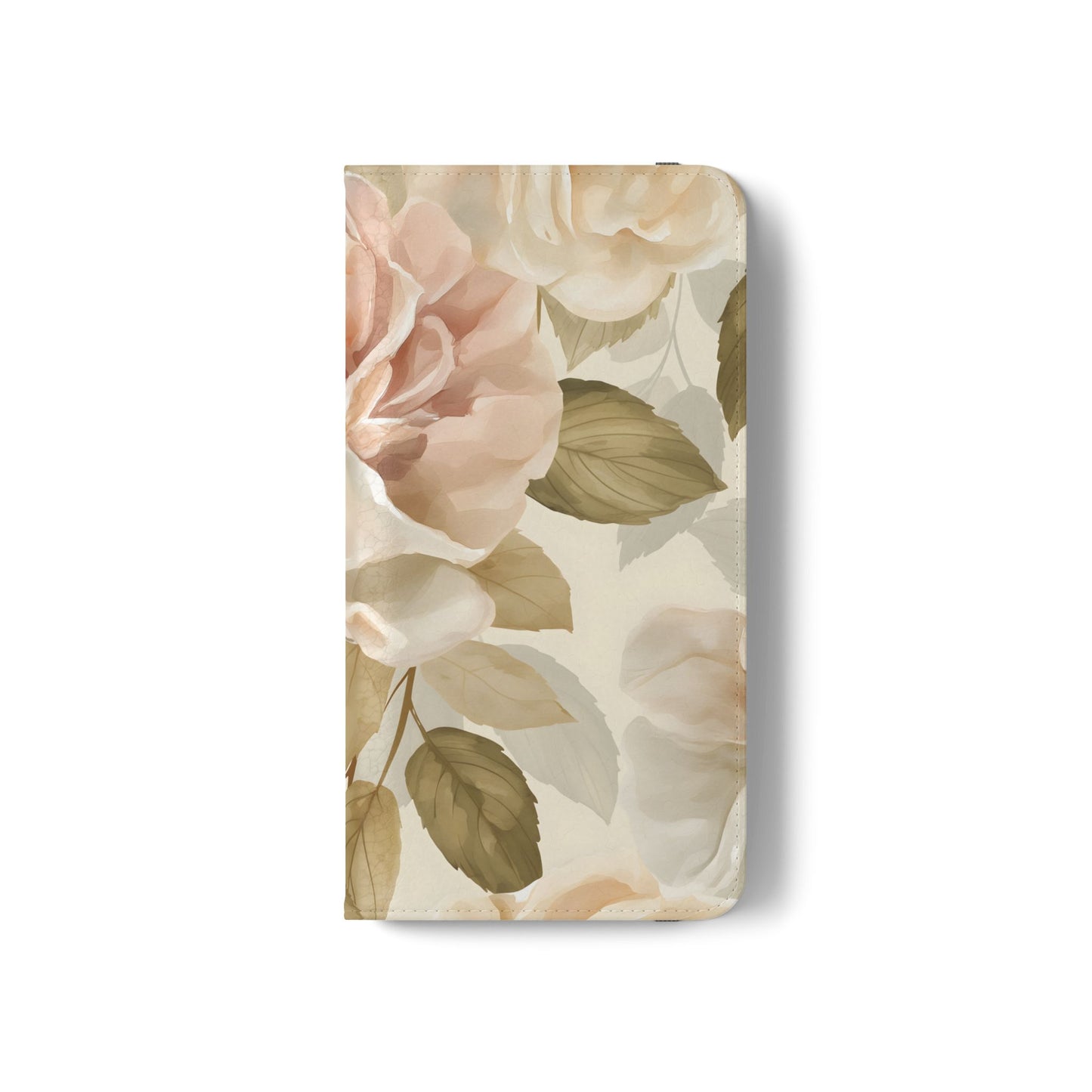 Soft Rose Elegance โ Vegan Leather Wallet Samsung Case