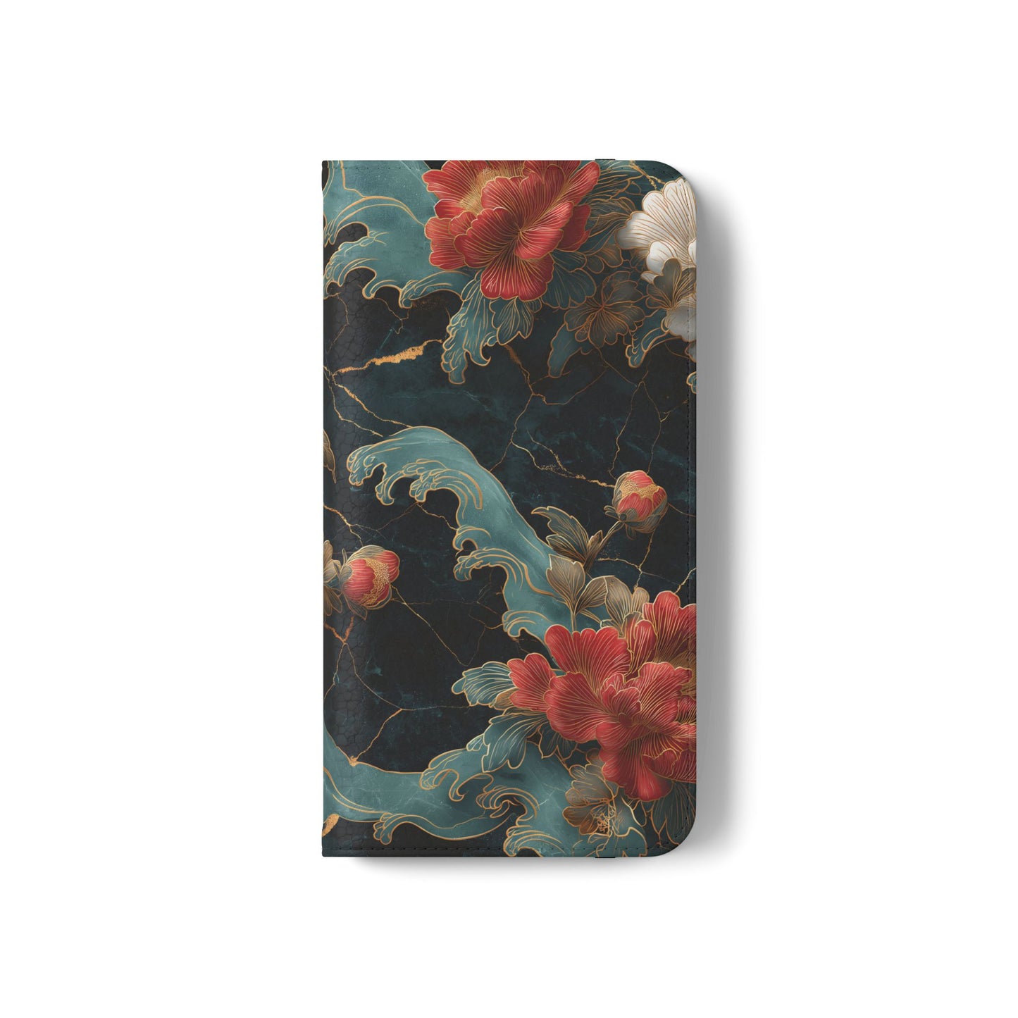 Crimson Tides – Vegan Leather Samsung Flip Case