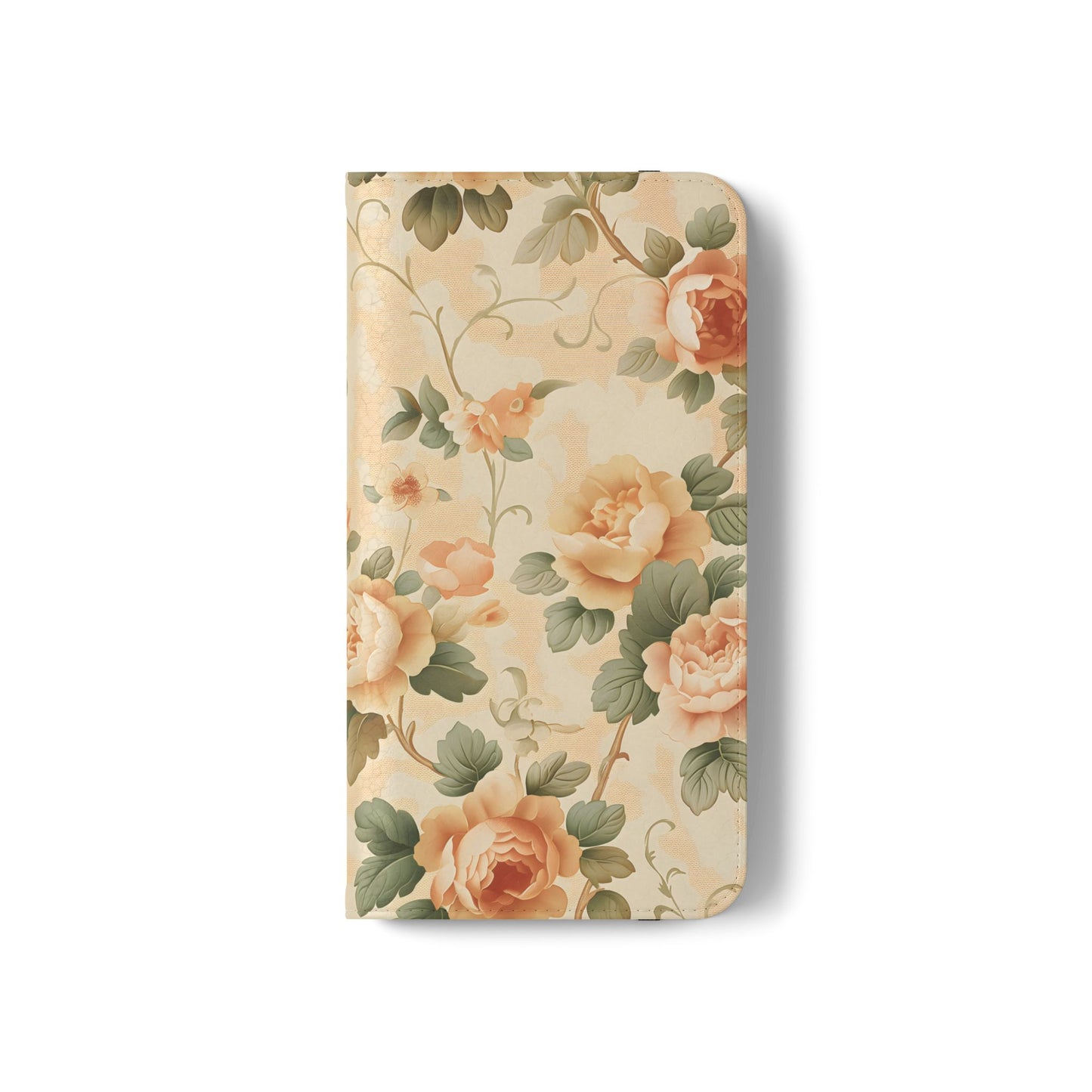 Vintage Bloom โ Vegan Leather Wallet Samsung Case