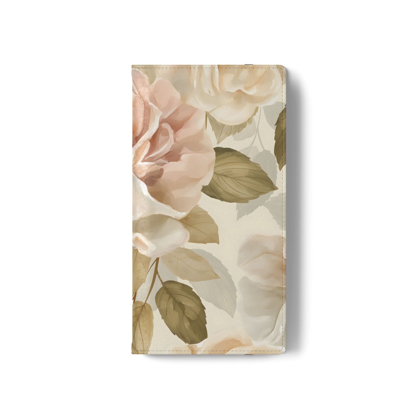 Soft Rose Elegance โ Vegan Leather Wallet Samsung Case