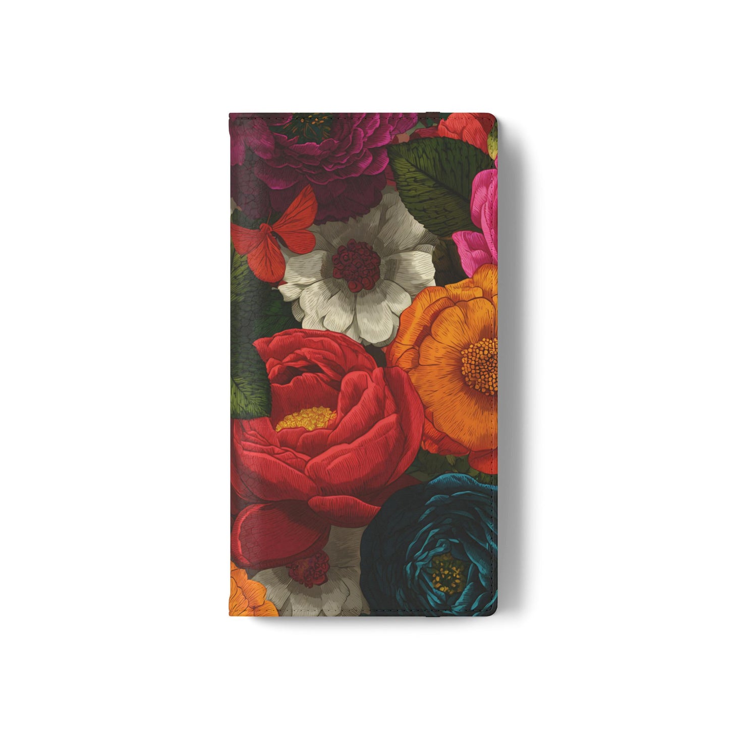 Midnight Bloom – Samsung Vegan Leather Flip Phone Case
