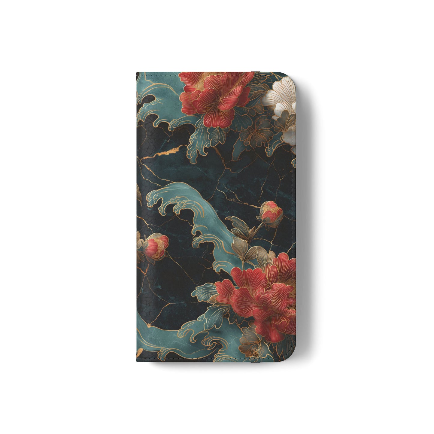 Crimson Tides – Vegan Leather Samsung Flip Case