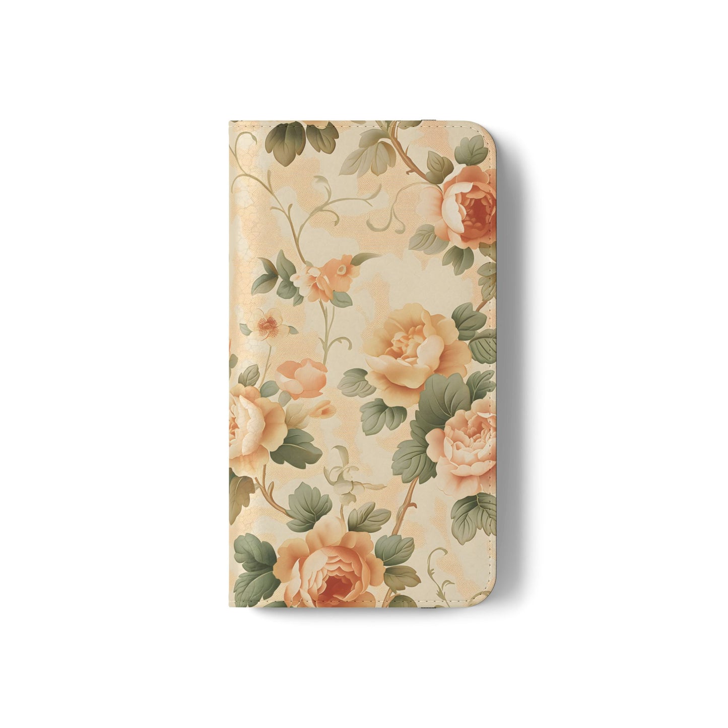 Vintage Bloom โ Vegan Leather Wallet Samsung Case