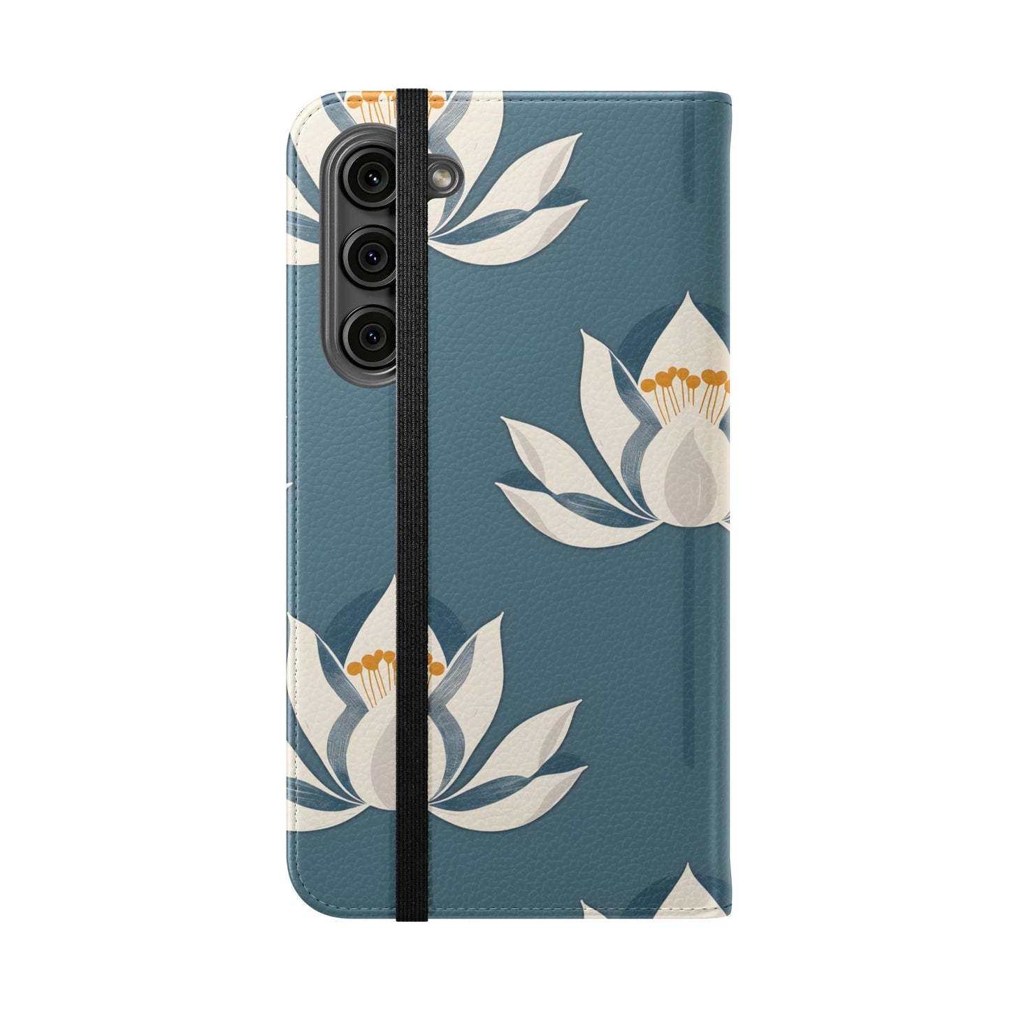 Lotus Serenity – Vegan Leather Wallet Samsung Case