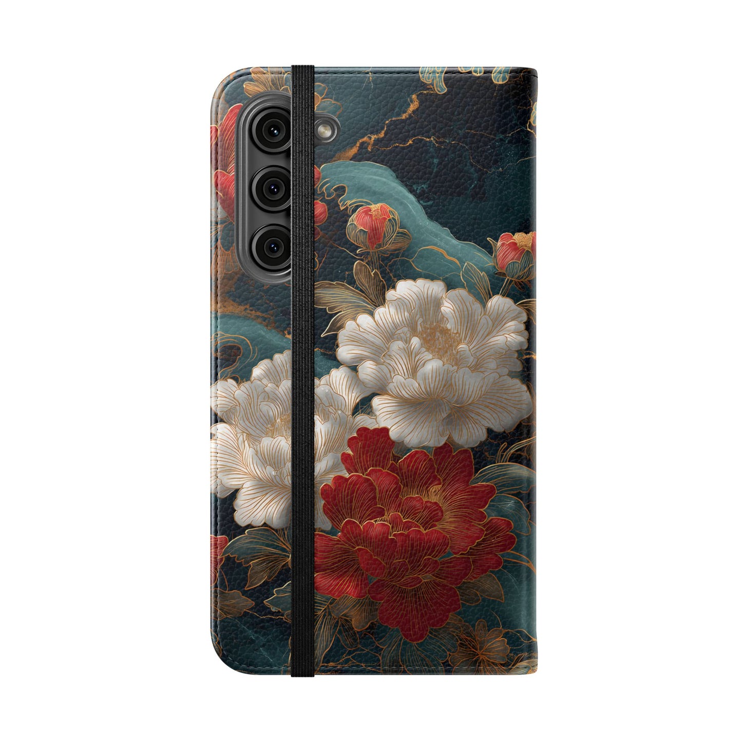 Crimson Tides – Vegan Leather Samsung Flip Case