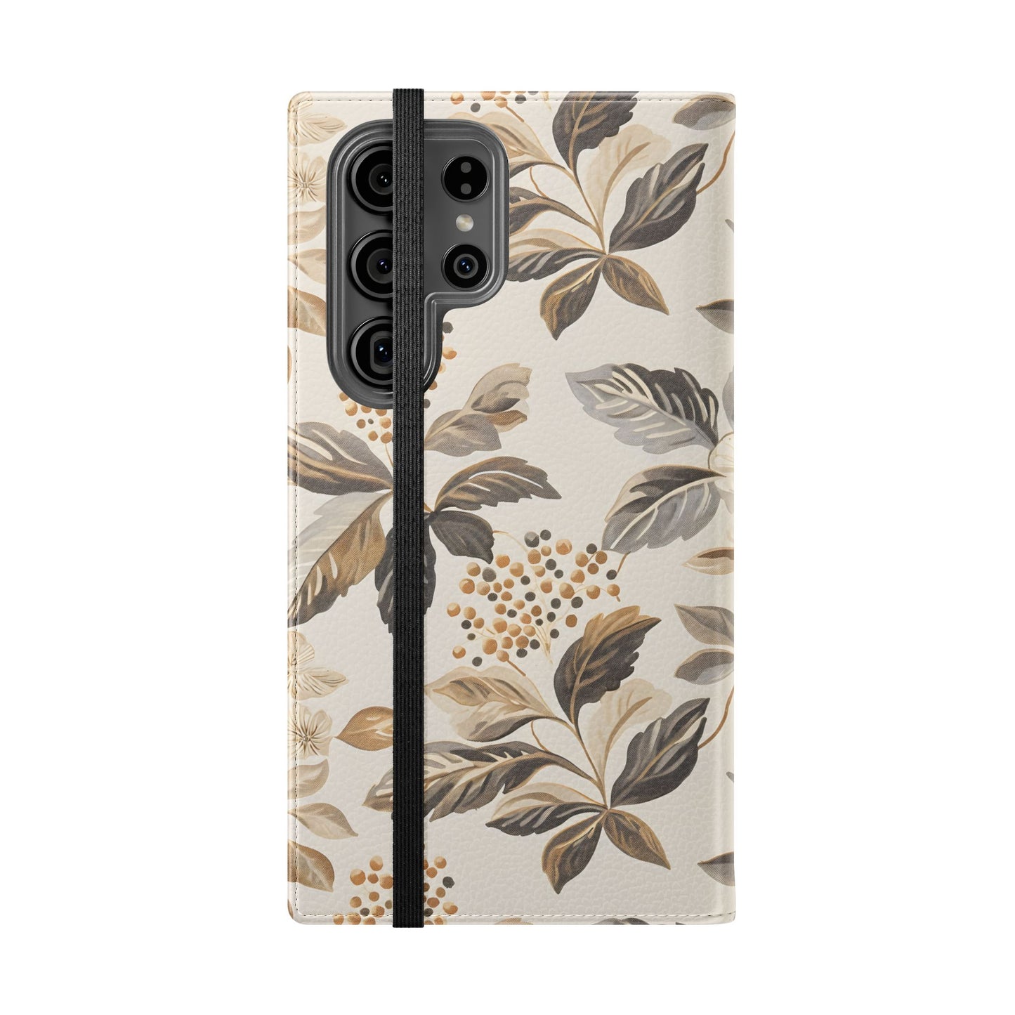 Golden Botanica โ Samsung Vegan Leather Wallet Case