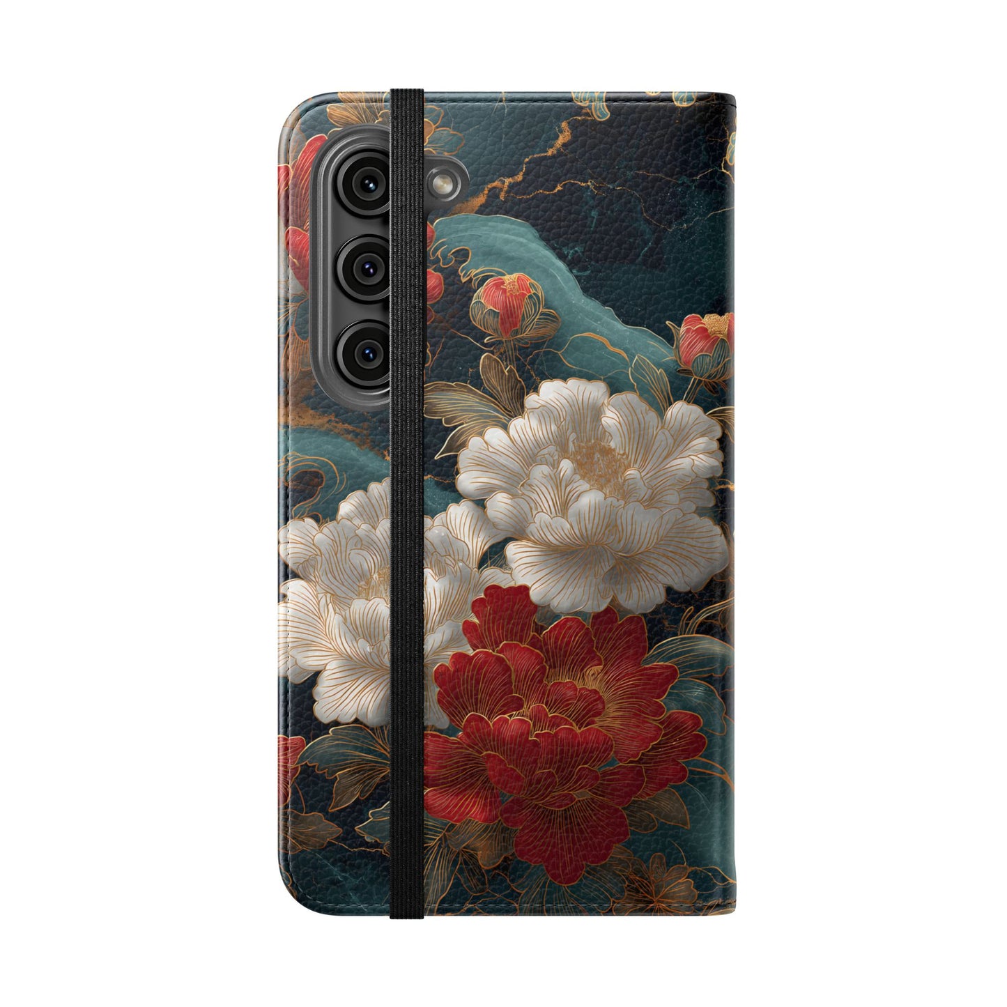 Crimson Tides – Vegan Leather Samsung Flip Case