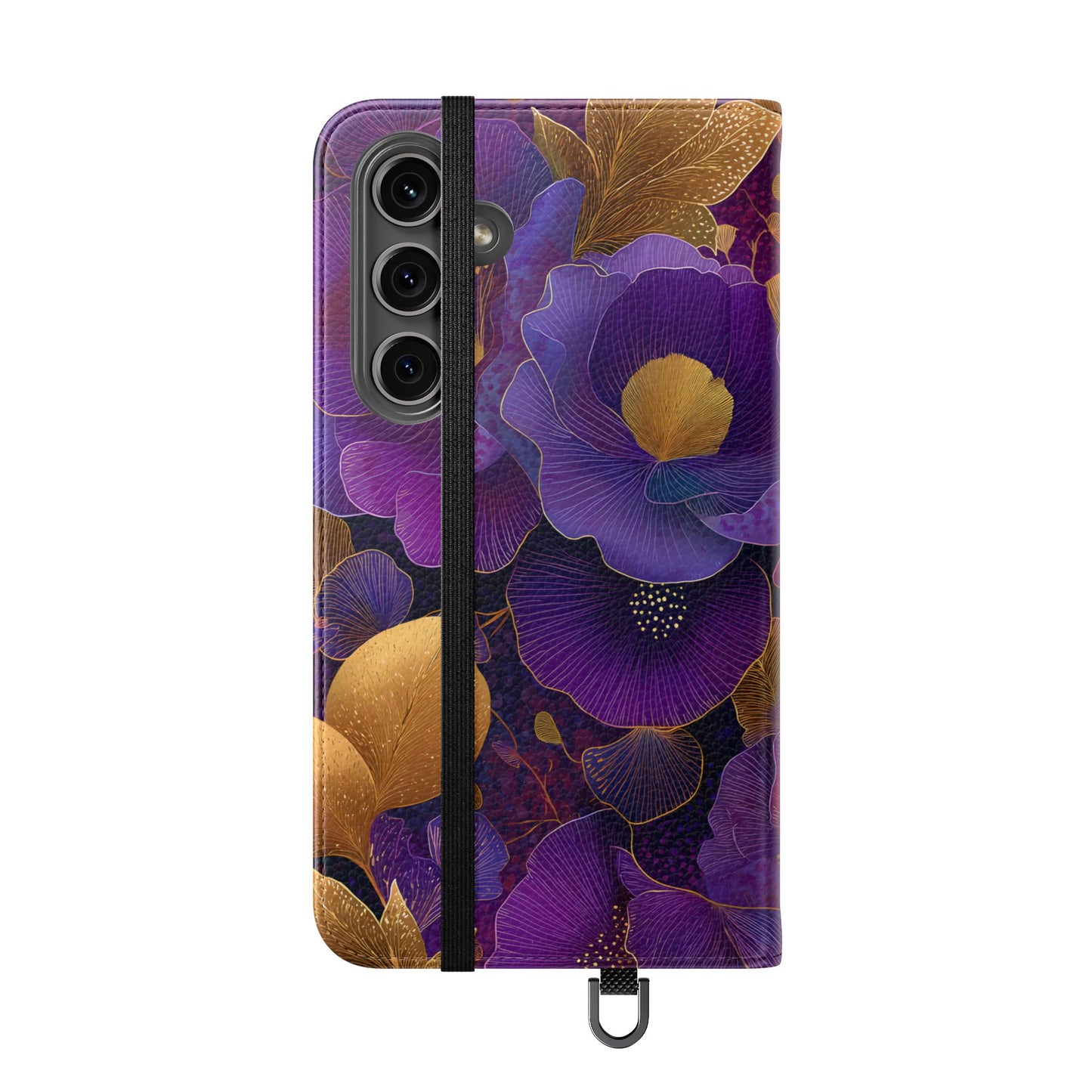 Imperial Petals – Vegan Leather Samsung Flip Phone Case