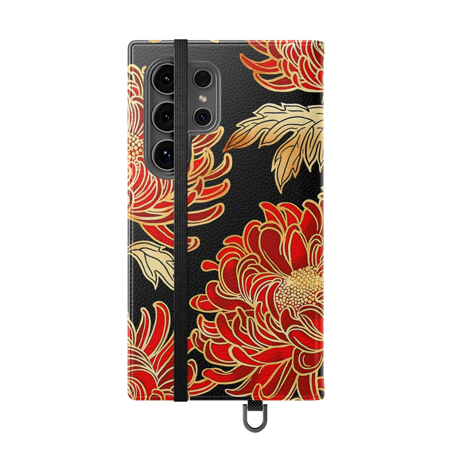 Ember Petals โ Vegan Leather Wallet Samsung Case