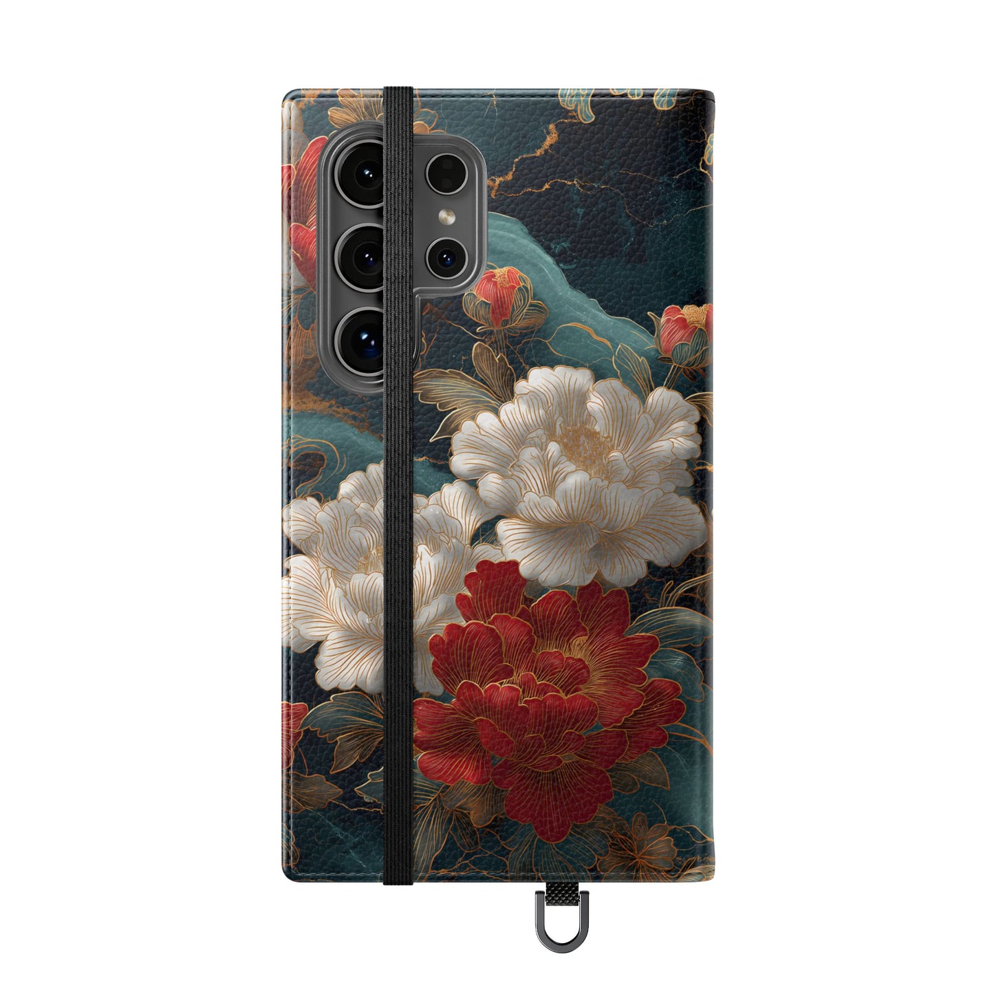 Crimson Tides – Vegan Leather Samsung Flip Case